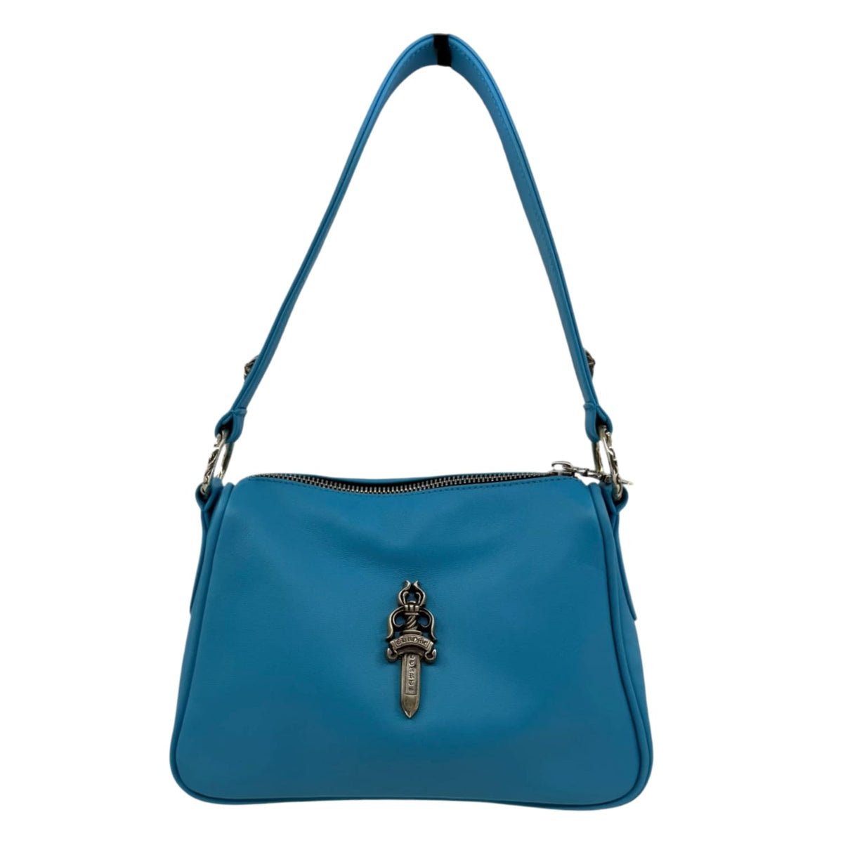 Chrome Hearts Silver Dagger Baby Blue Chicken Nugget Calfskin Leather Bag