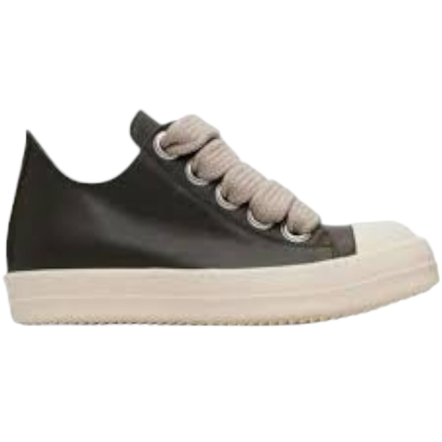 Rick Owens Khaki Concordians Jumbolace Low Sneaks