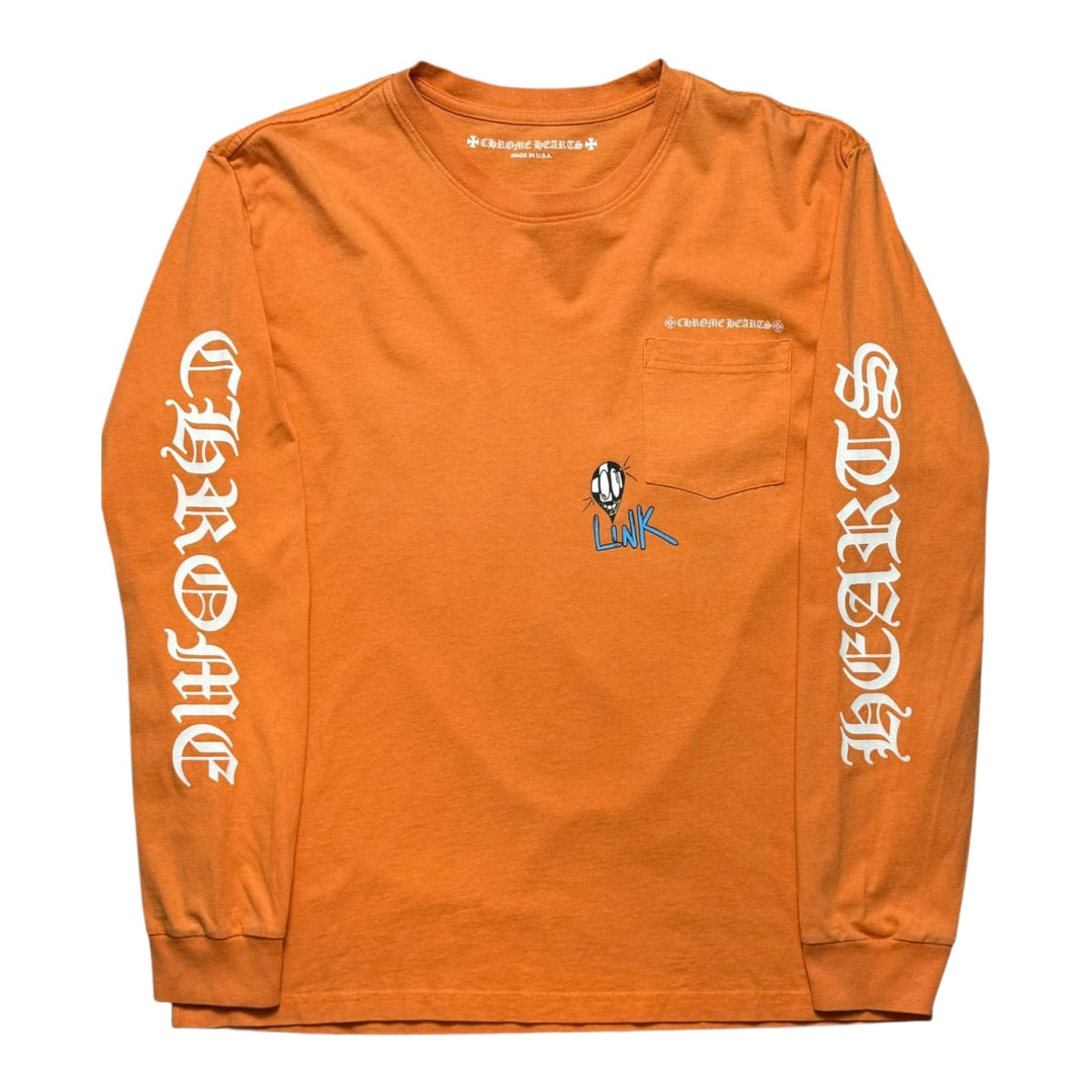 Chrome Hearts Matty Boy Link & Build L/S T-shirt Orange