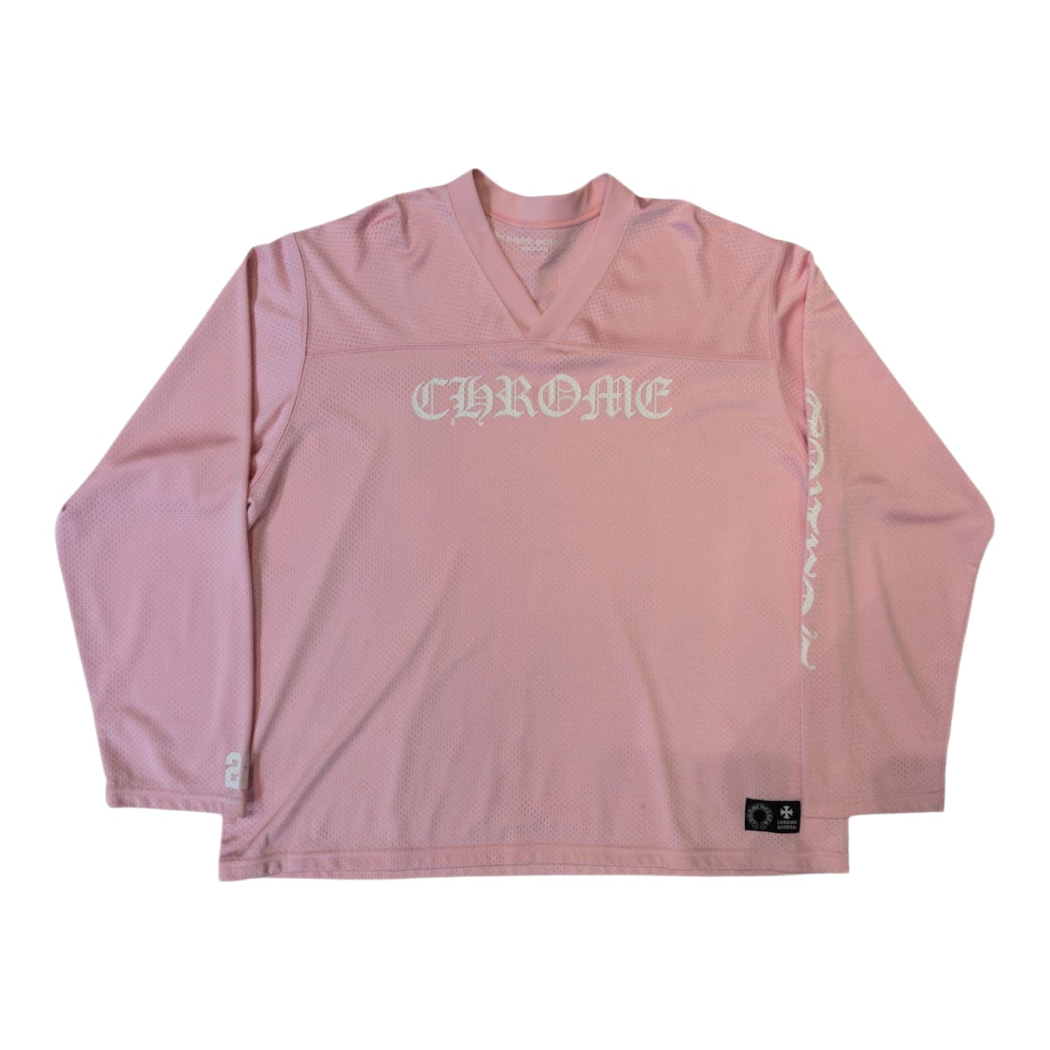 Chrome Hearts Love You Pink Mesh Warm Up Jersey