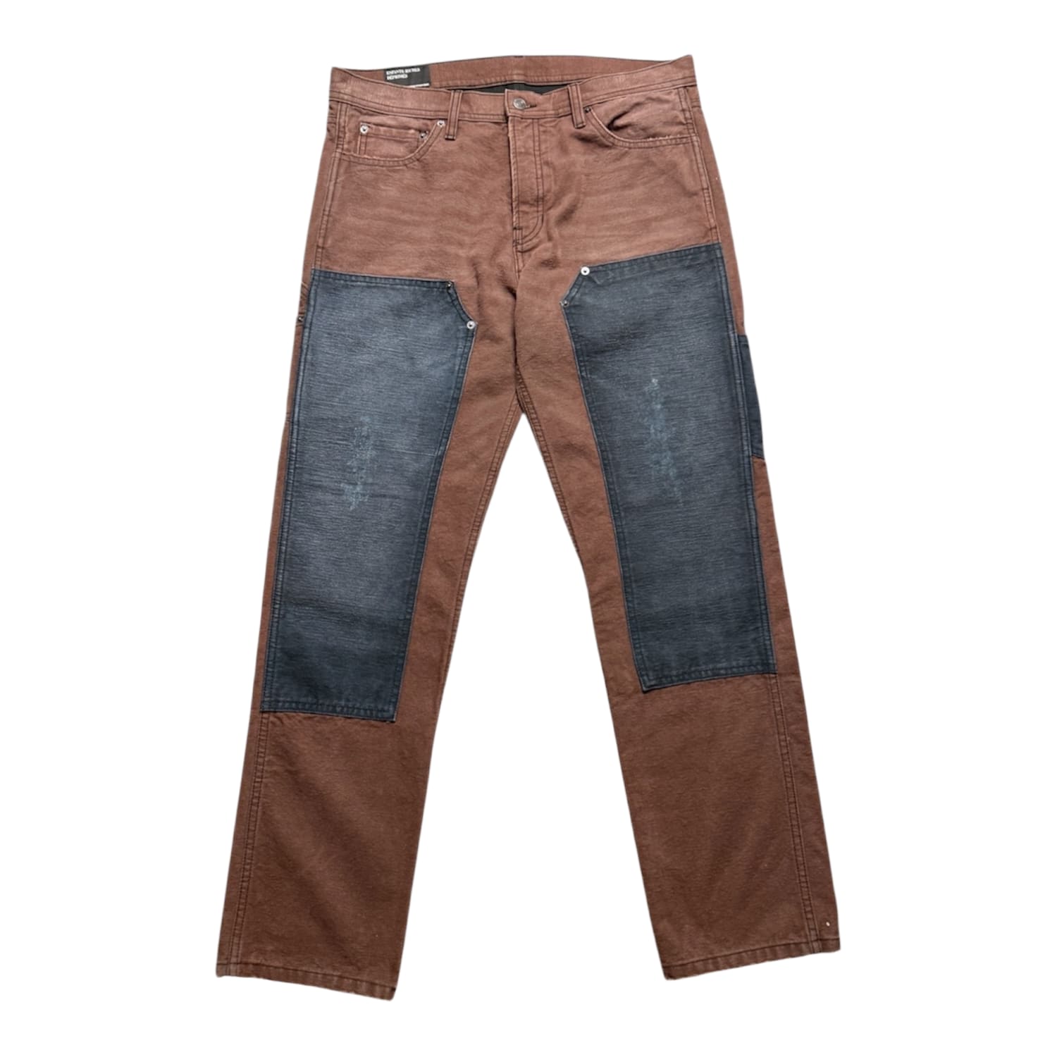 Enfant Riches Deprimes Slim Fit Distressed Panelled Jeans Brown