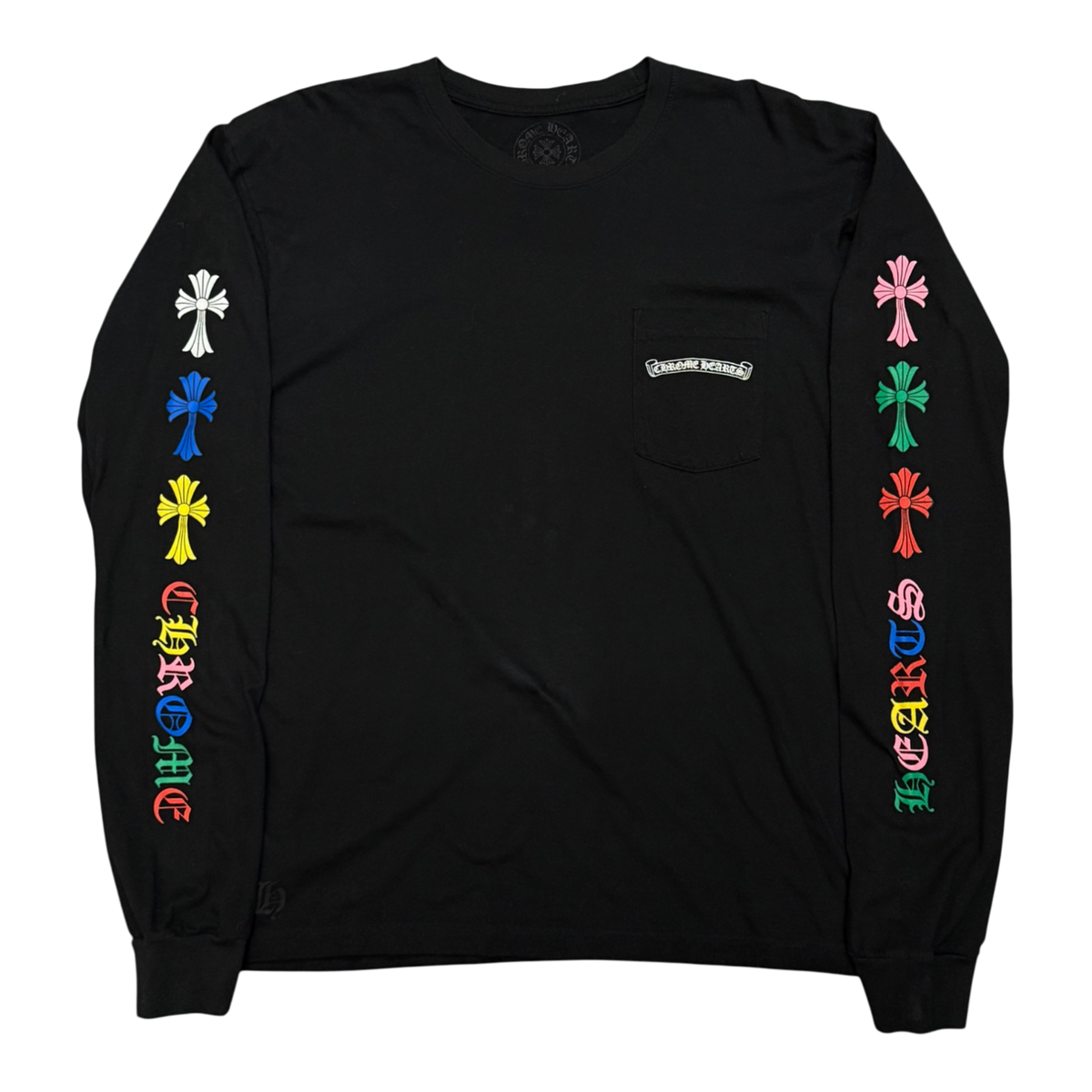 Chrome Hearts Multi Color Cross L/S T-Shirt Black
