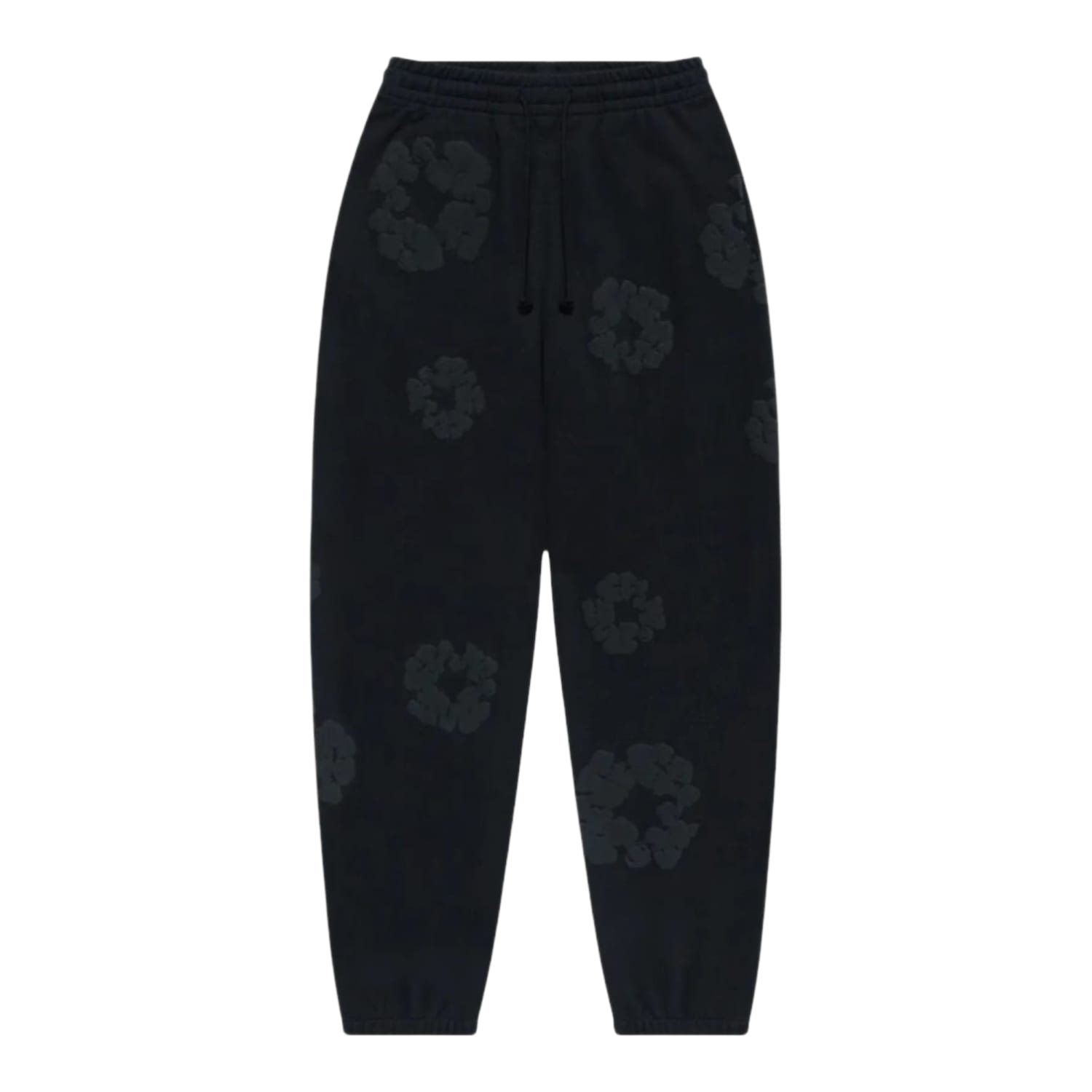 Denim Tears Cotton Wreath Sweatpants Black Monochrome