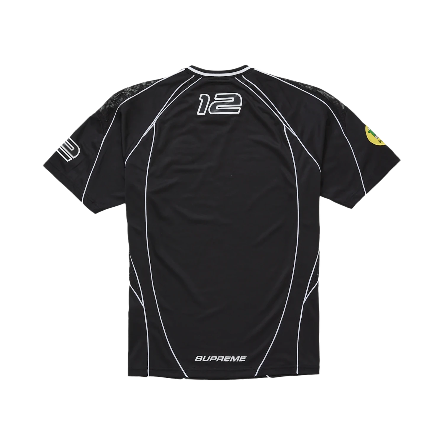 Supreme Piping Soccer Jersey Black