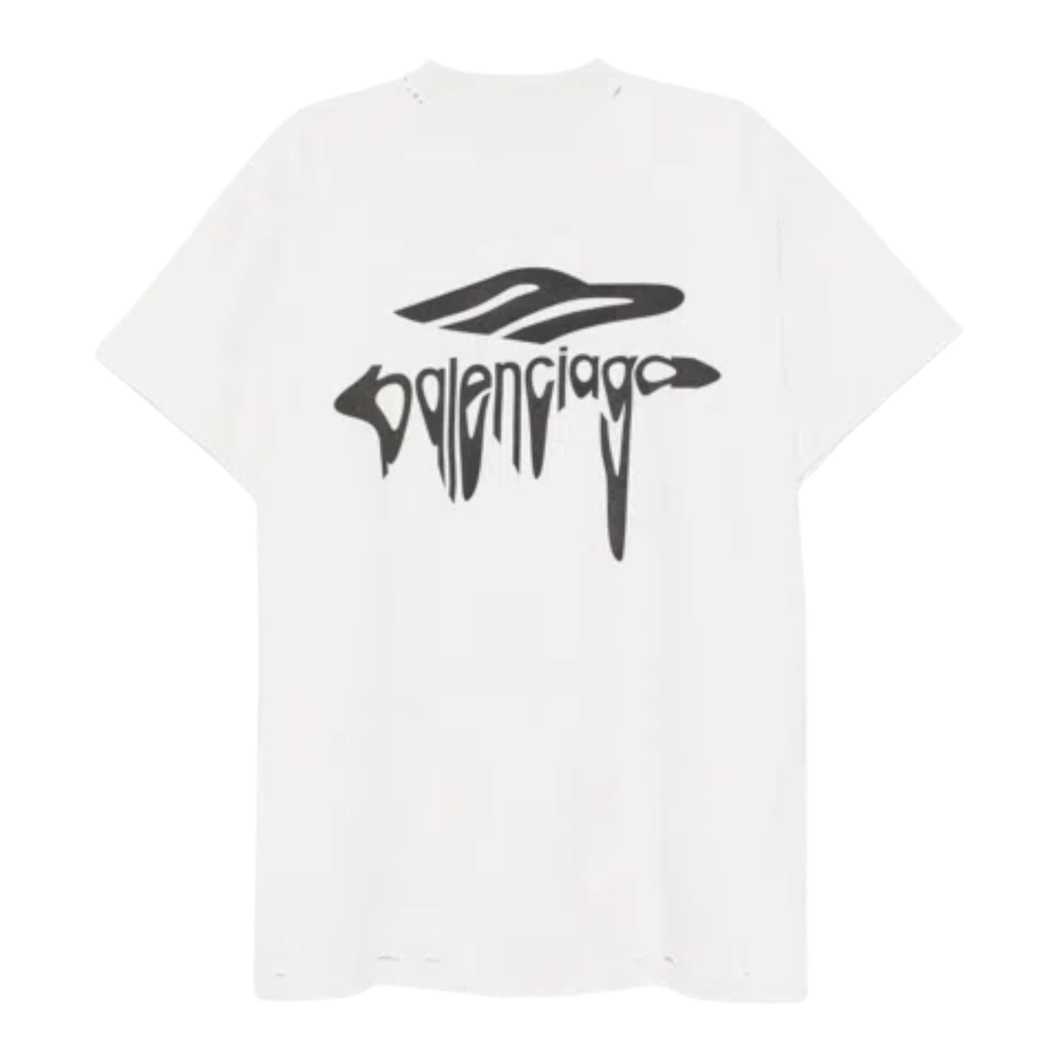 Balenciaga 3B Liquefied T-Shirt White