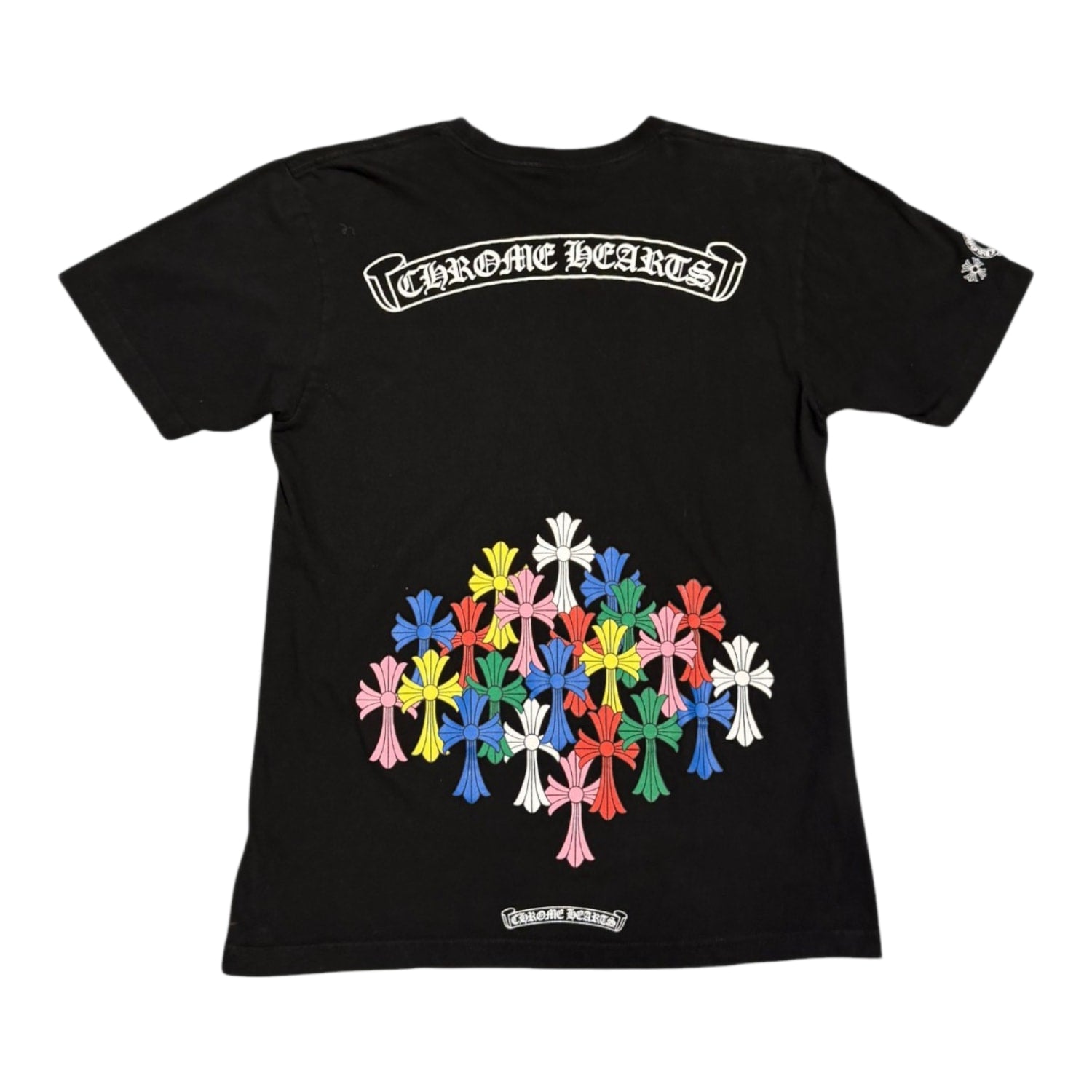 Chrome Hearts Multi Color Cross Cemetery T-shirt Black