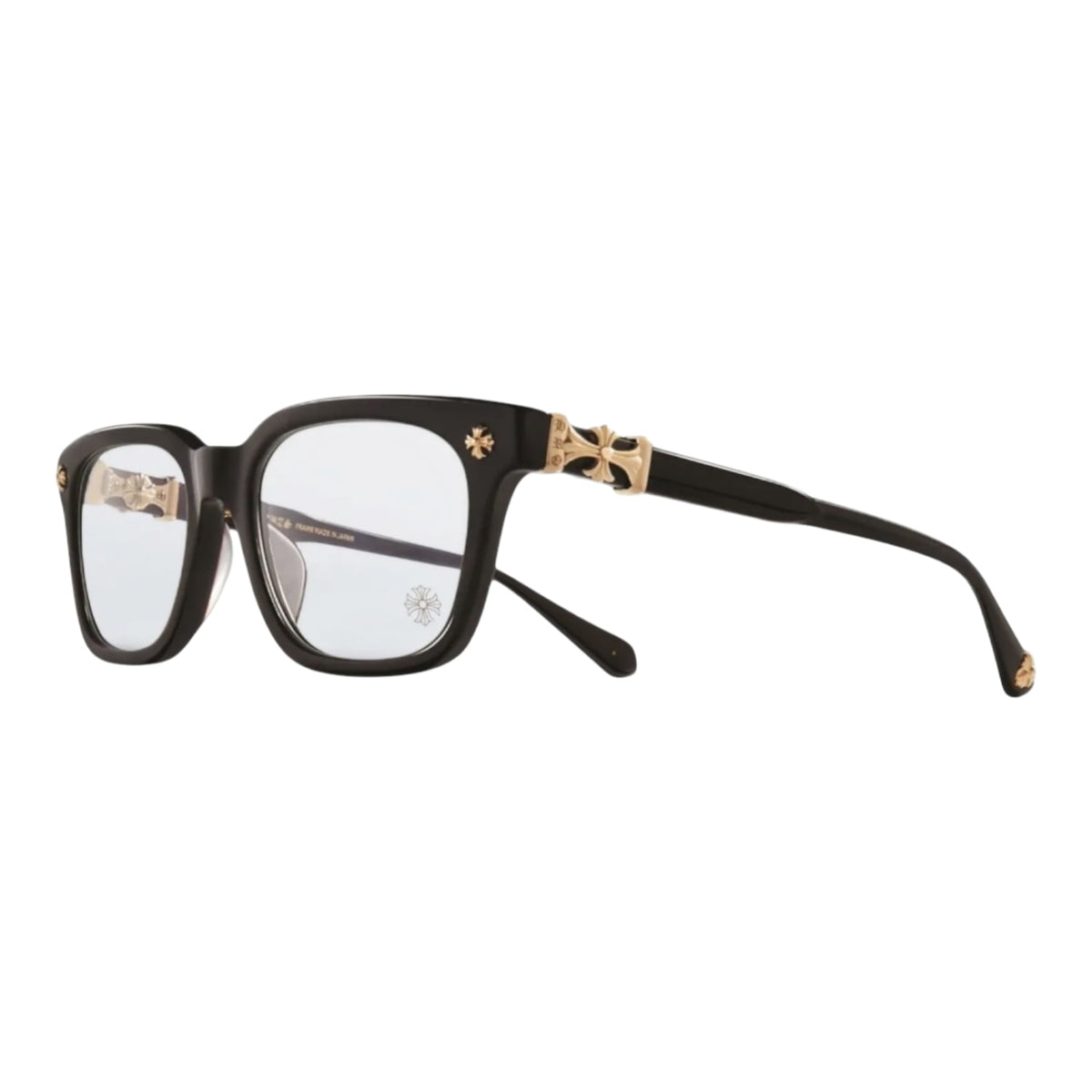 Chrome Hearts Cox Ucker Black/18k Gold Plated Glasses
