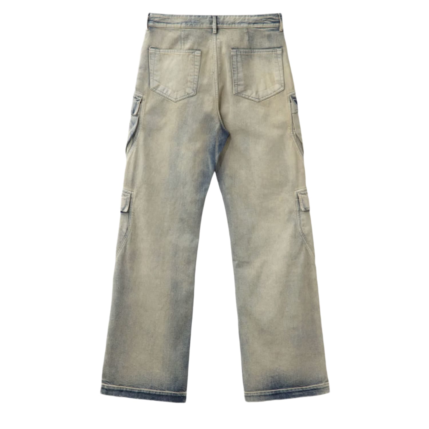 Rick Owens DRKSHDW Double Cargo Jeans Acid Wash