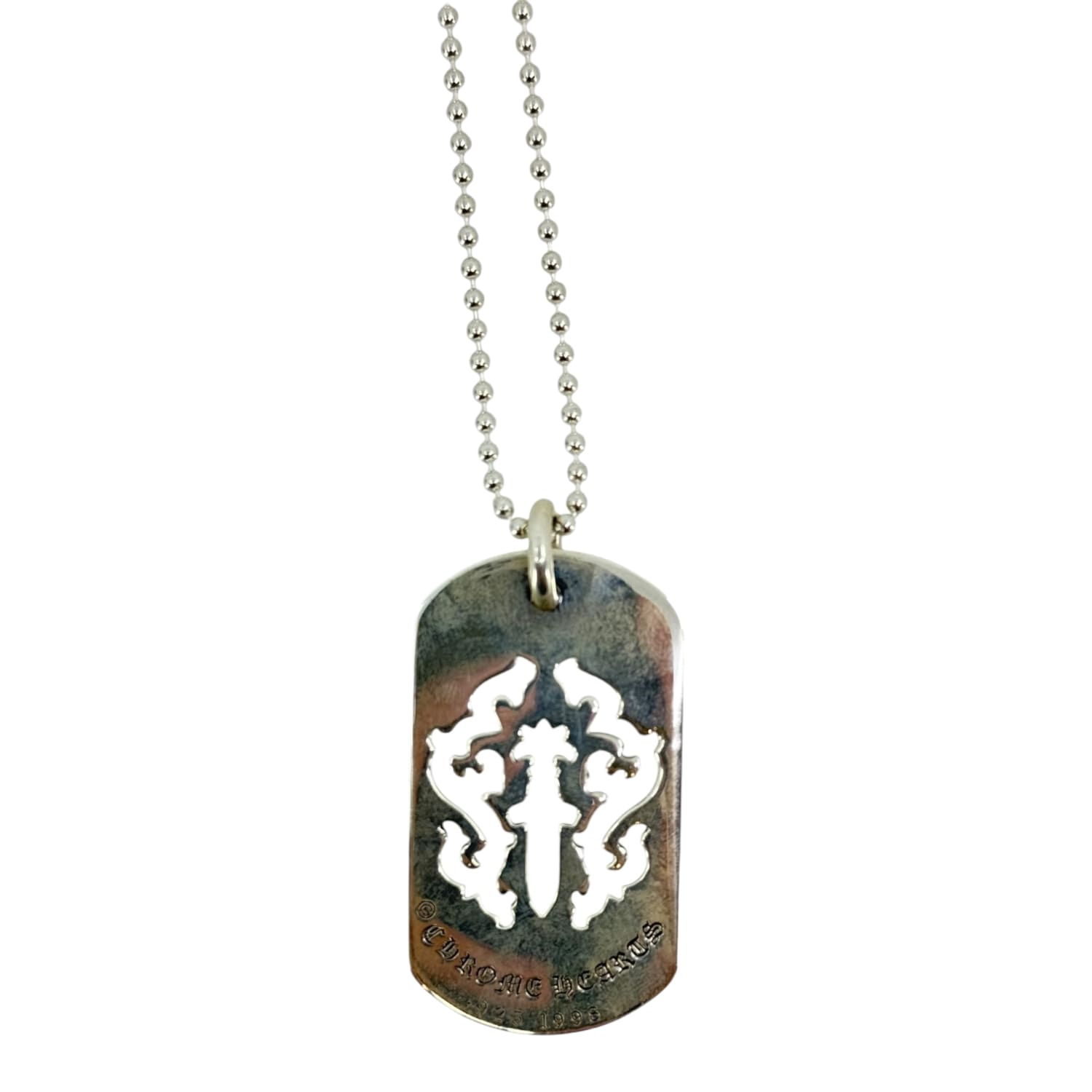 Chrome Hearts Vine Dagger Cutout Dog Tag Pendant