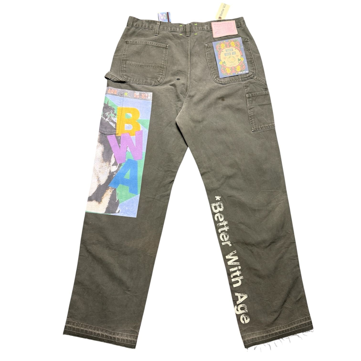 Better With Age Knucklehead Double Knee Carhartt Moss
