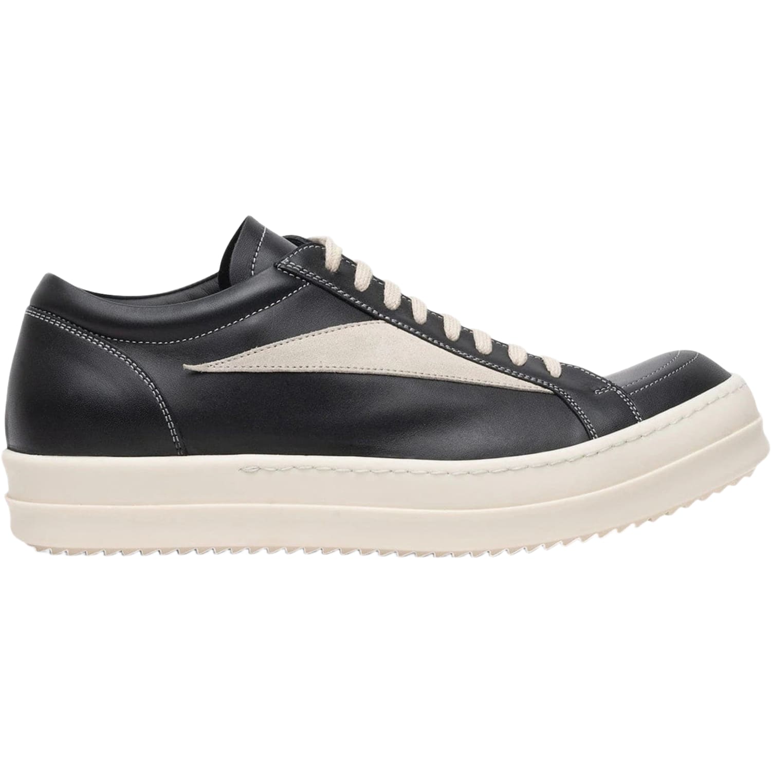 Rick Owens Mainline Vintage Leather Low Black