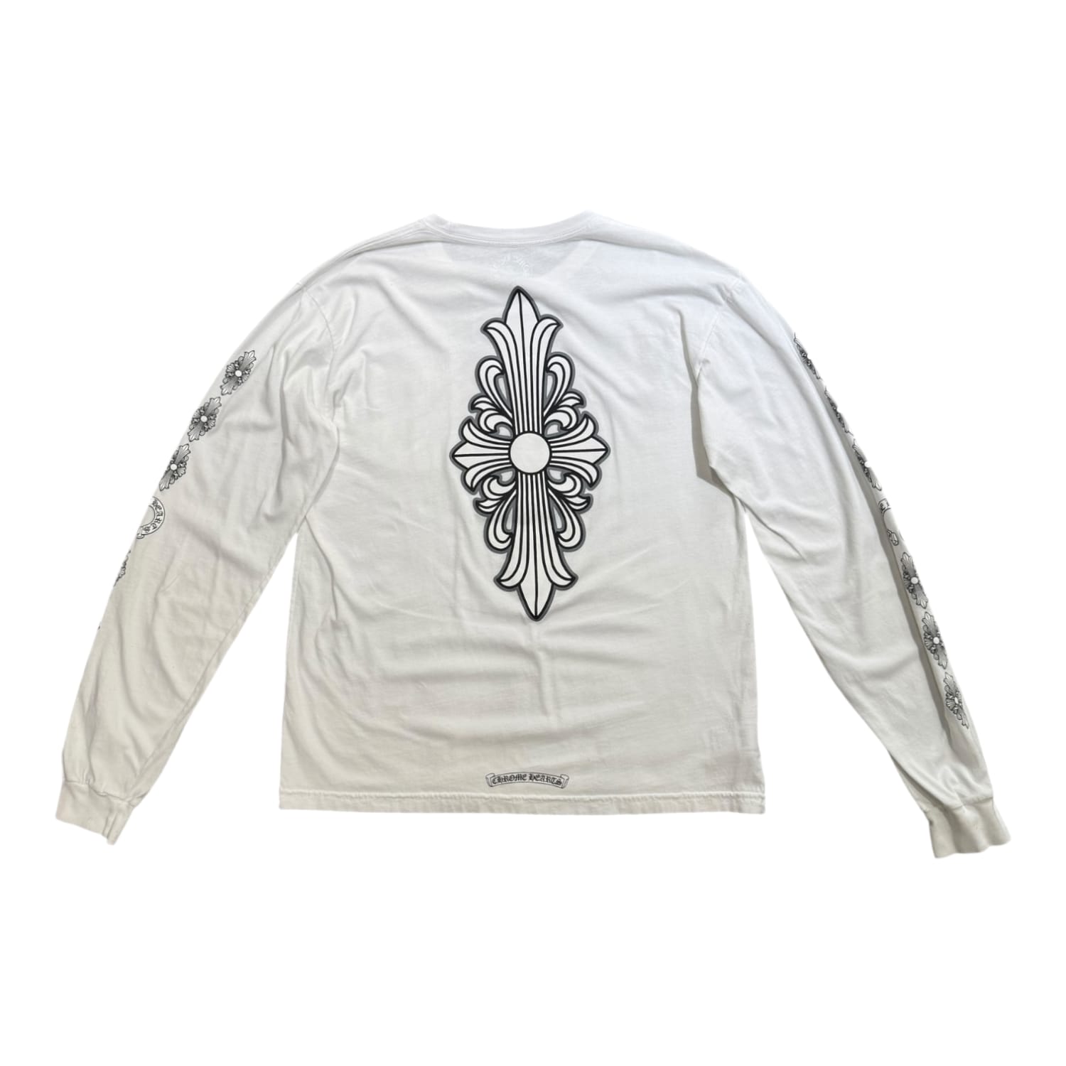 Chrome Hearts Floral Cross L/S T-shirt White