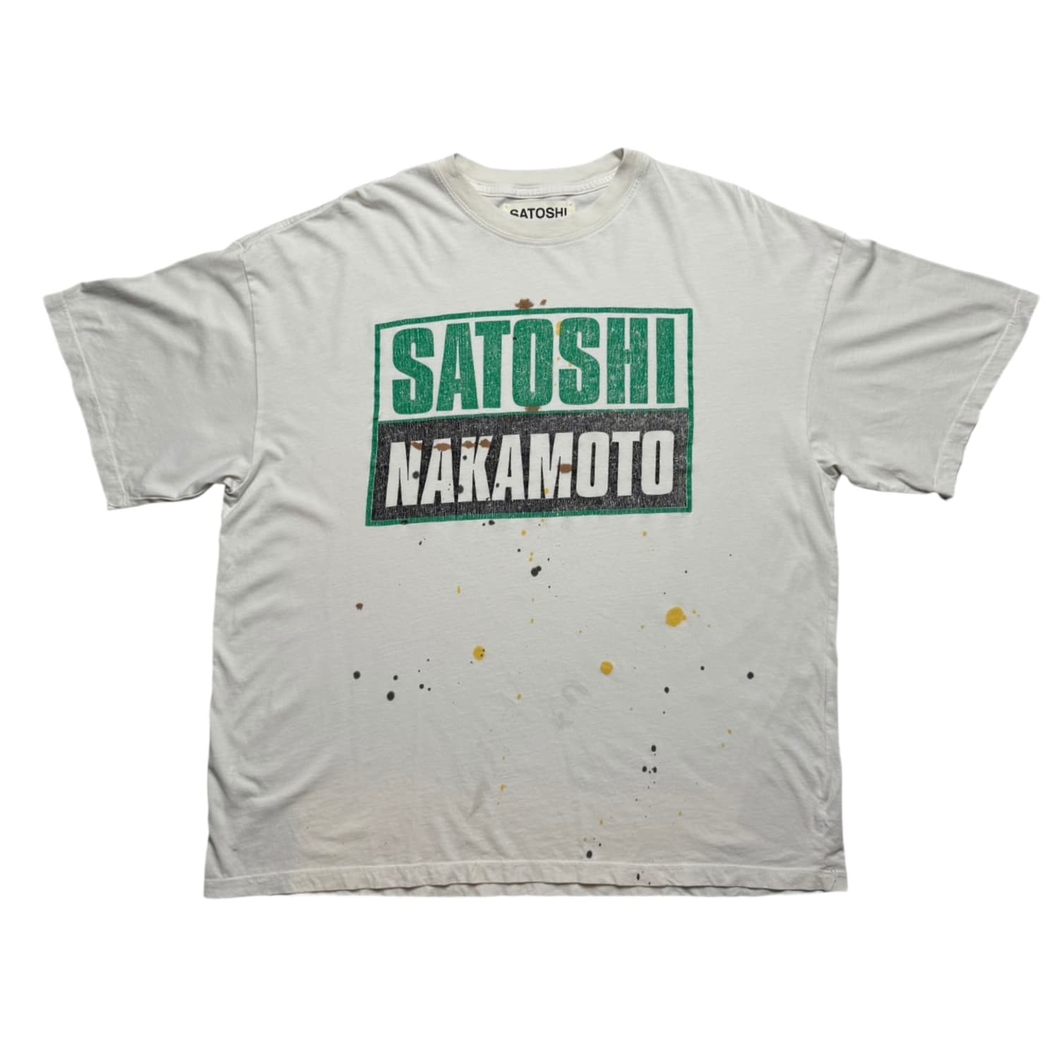 Satoshi Nakamoto Paint Splatter T-Shirt