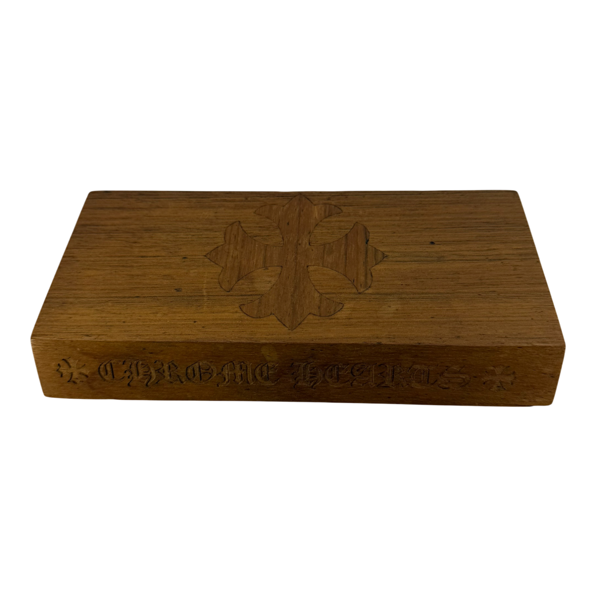 Chrome Hearts Cross Engraved Wooden Display Object