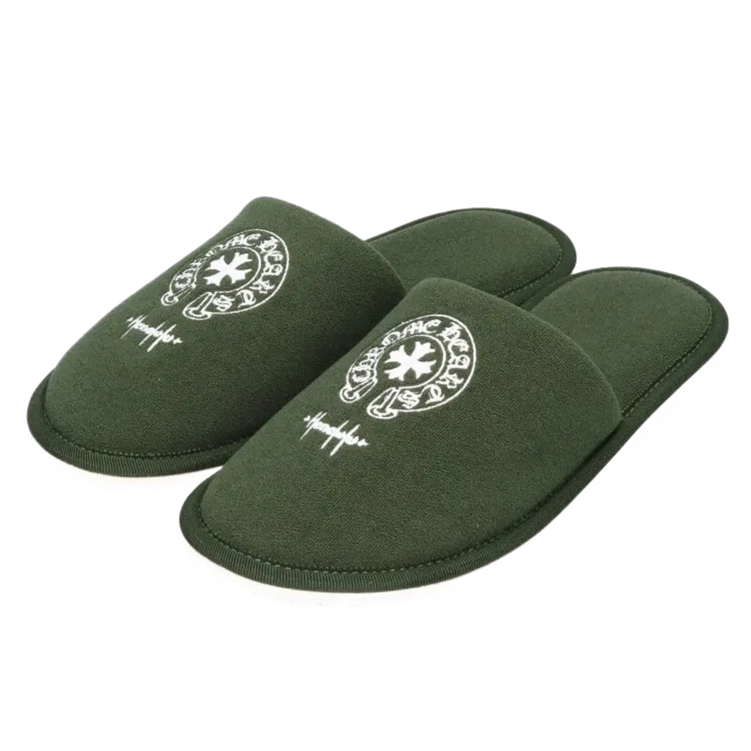 Chrome Hearts Honolulu Exclusive Hotel Slippers Green
