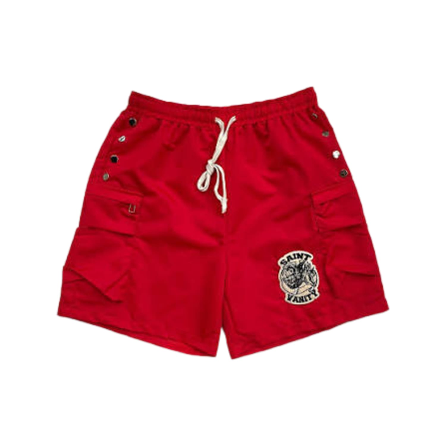 Saint Vanity Nylon Shorts Red