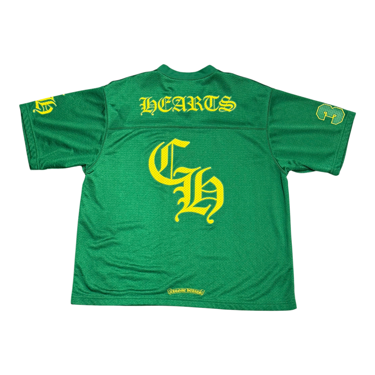Chrome Hearts Sports Mesh Warm Up Short Sleeve Jersey Green