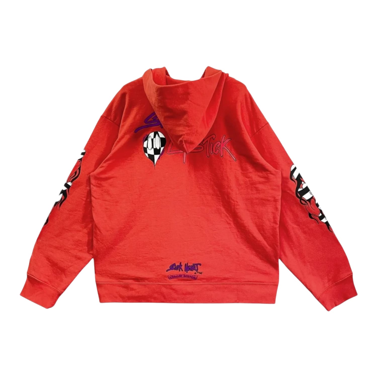 Chrome Hearts Matty Boy Sadistic Lipstick Hoodie Red