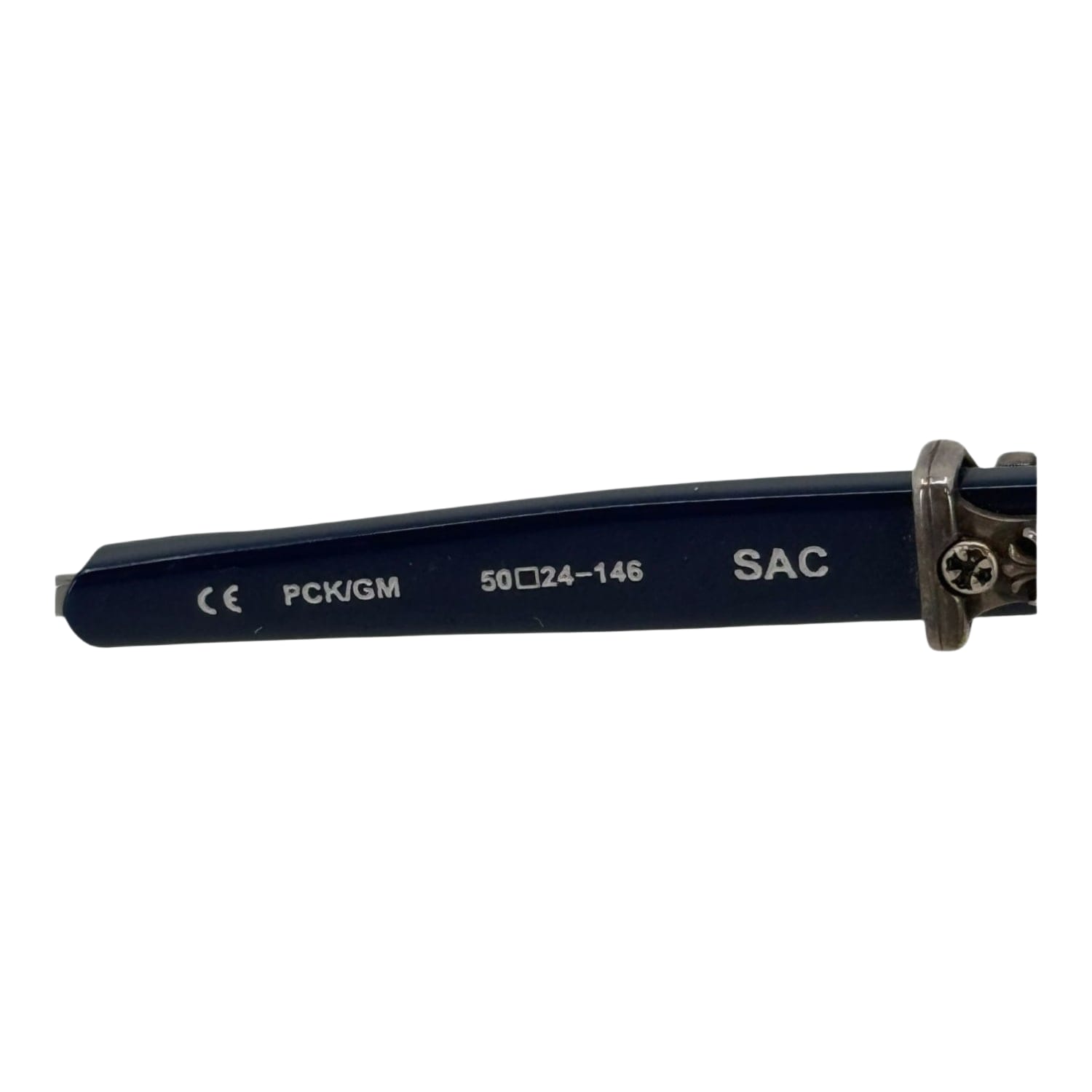 Chrome Hearts Sac Peacock Blue/Silver Glasses