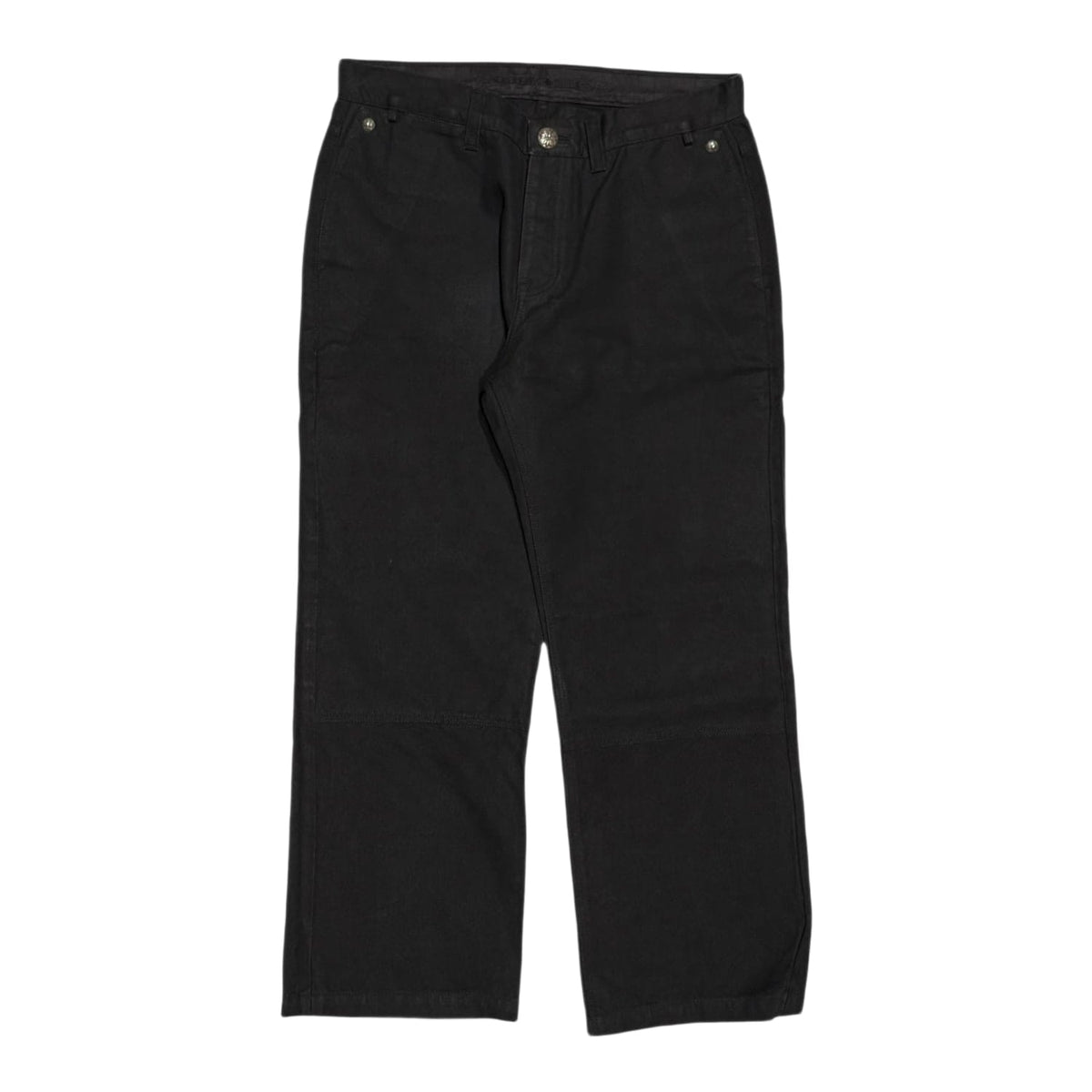 Chrome Hearts Cross Patch Double Knee Carpenter Pants Black