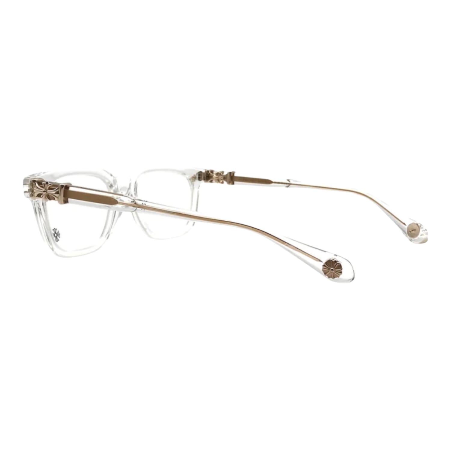 Chrome Hearts Cox Ucker Crystal/18k Gold Plated Glasses