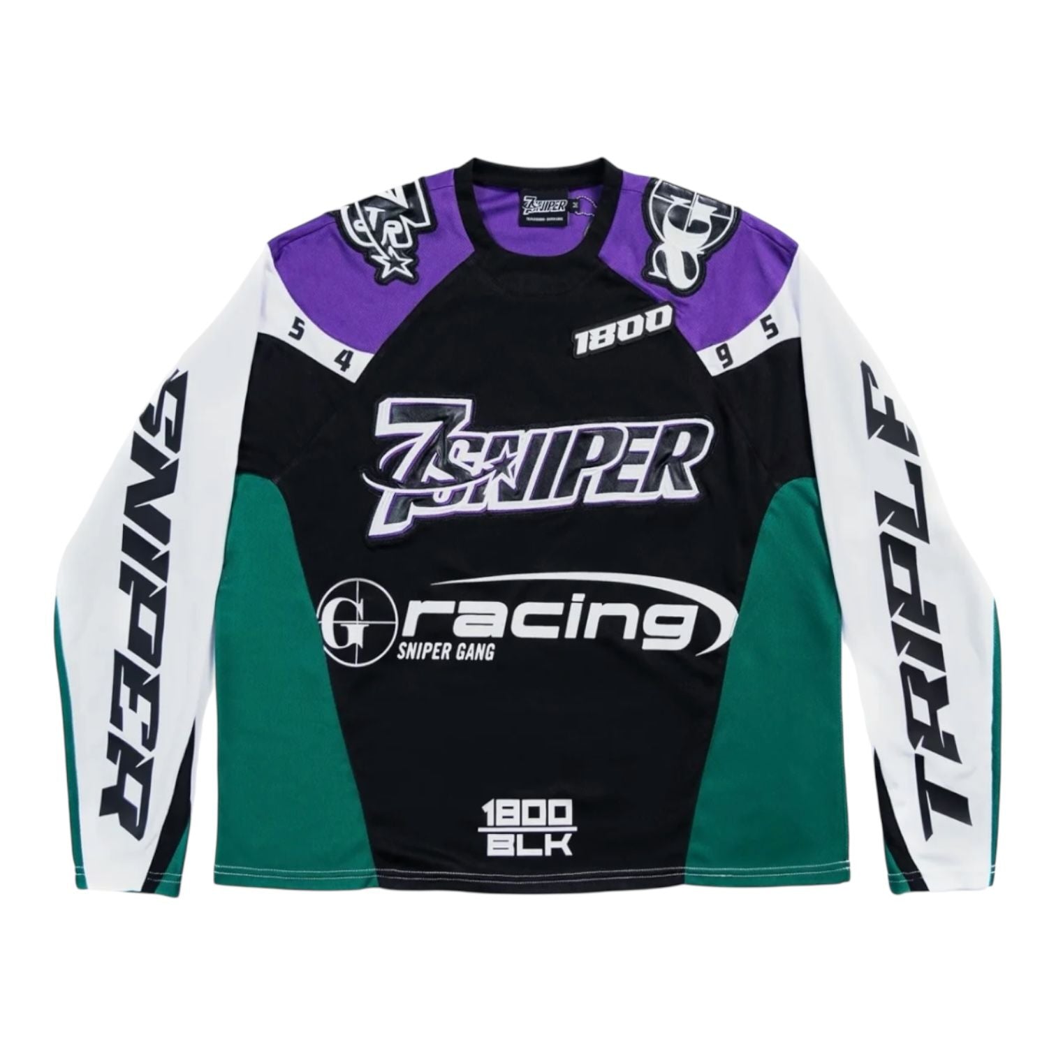 Triple Sevens x Sniper Gang Moto Jersey Green