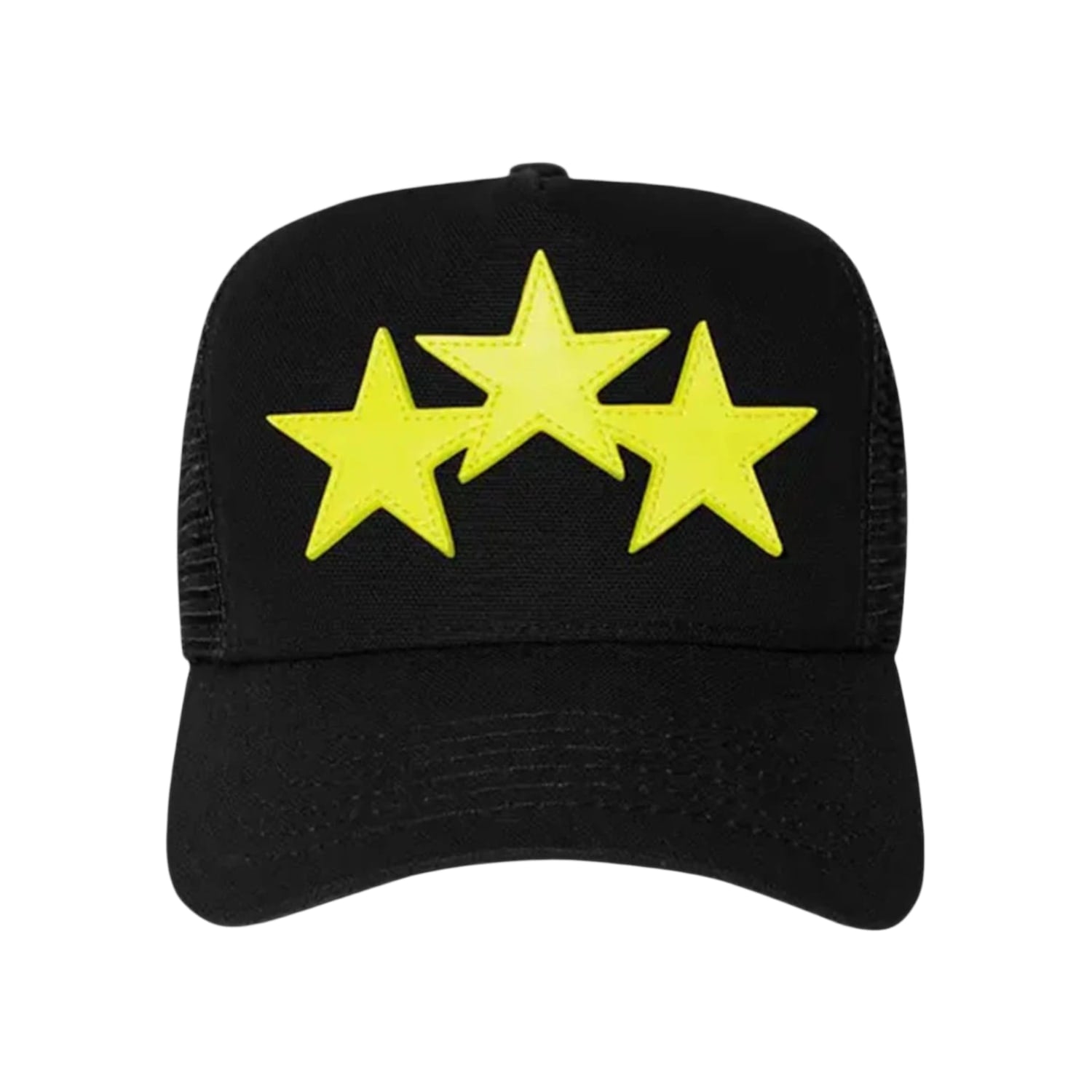 AMIRI Three Star Trucker Hat Black/Lime