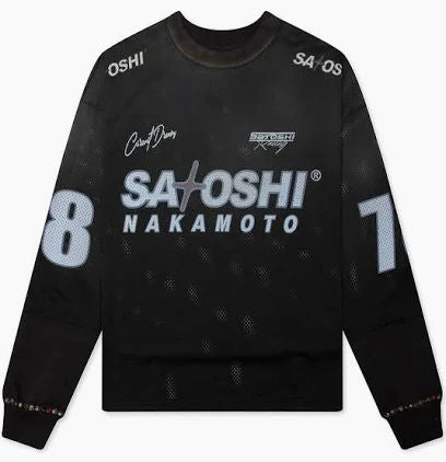 Satoshi Nakamoto Mesh Moto Jersey Black
