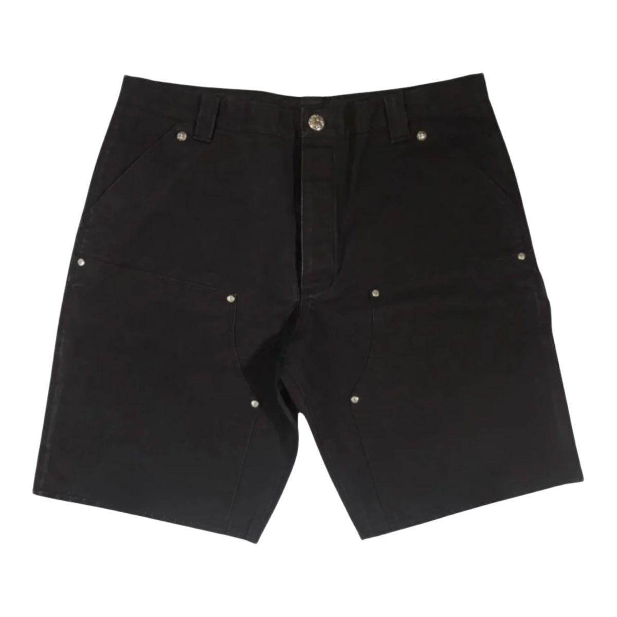 Chrome Hearts Double Knee Cross Patch Shorts Black