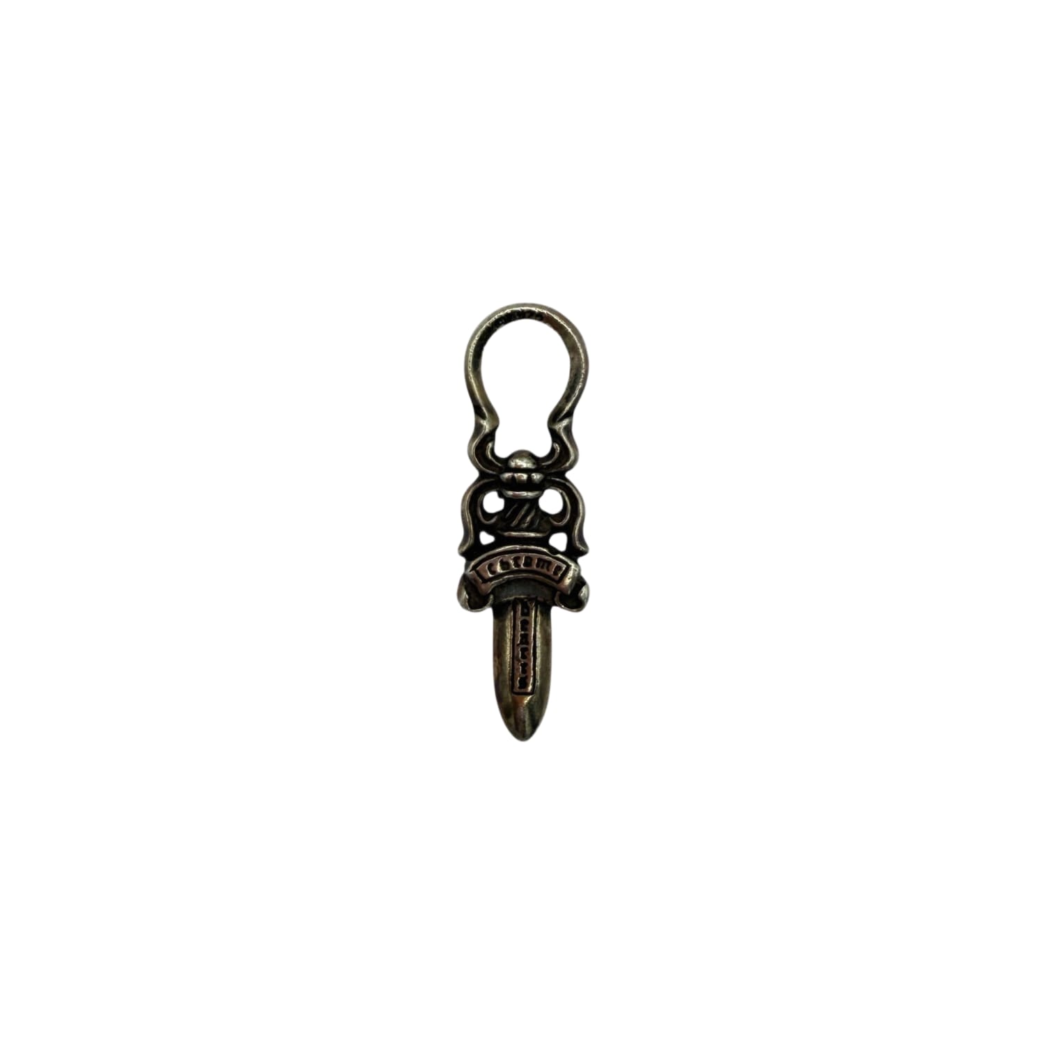 Chrome Hearts Silver Dagger Zip Pendant
