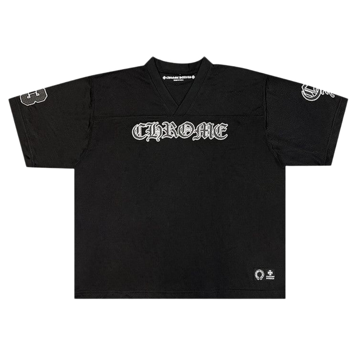 Chrome Hearts Mesh Stadium Football Jersey 'Black'