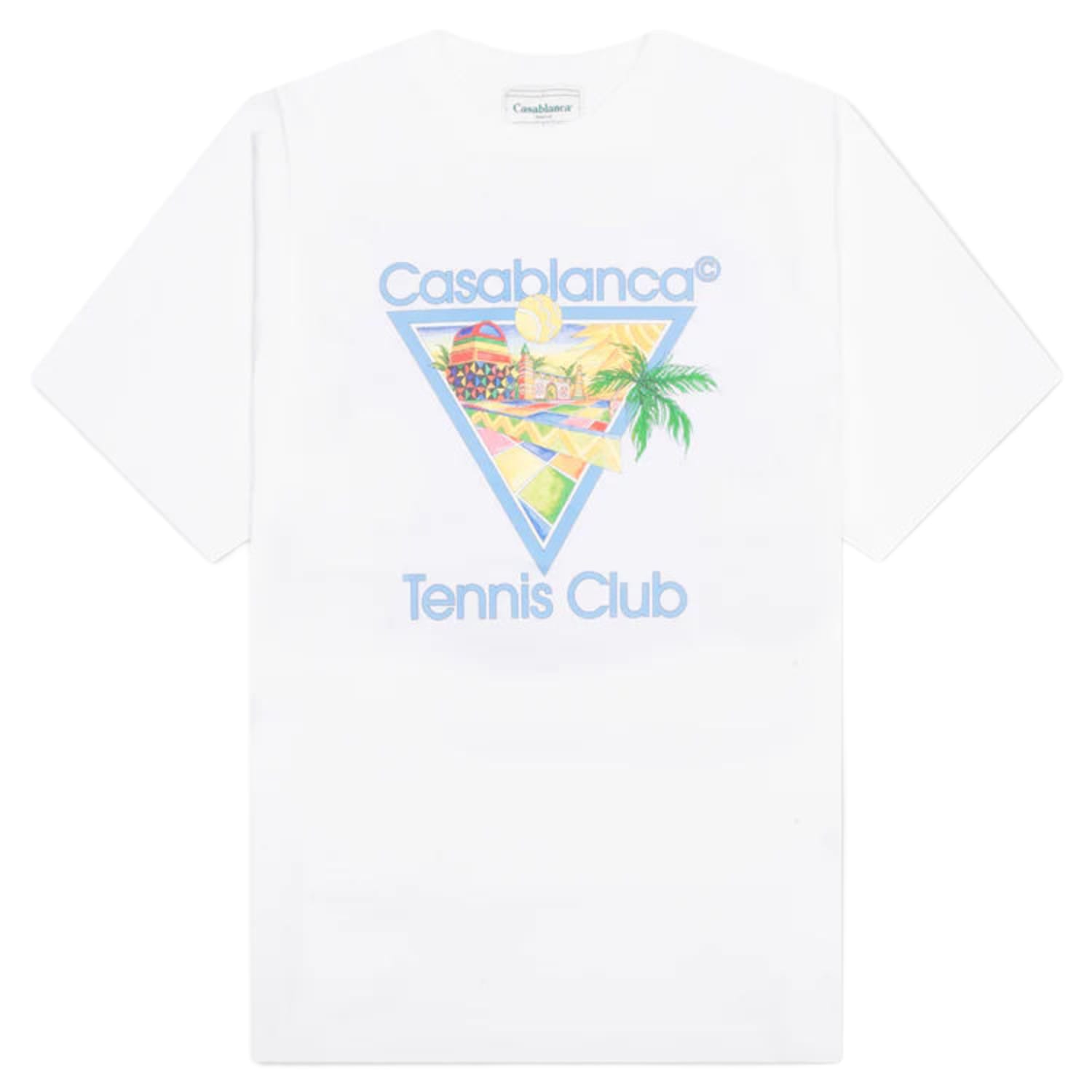 Casablanca Afro Cubism Tennis Club T-Shirt White