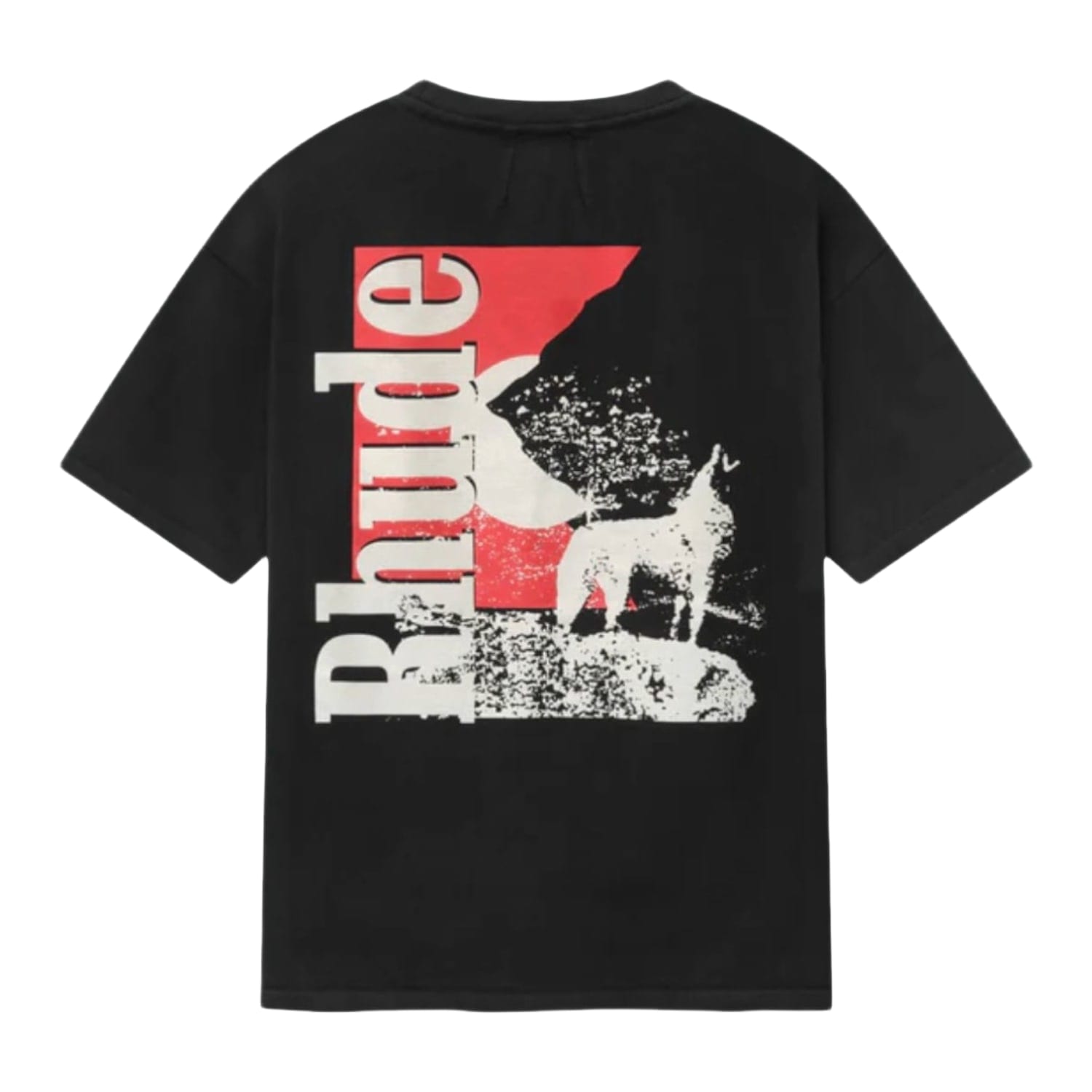 Rhude Moonlight Pocket T-Shirt Black Red