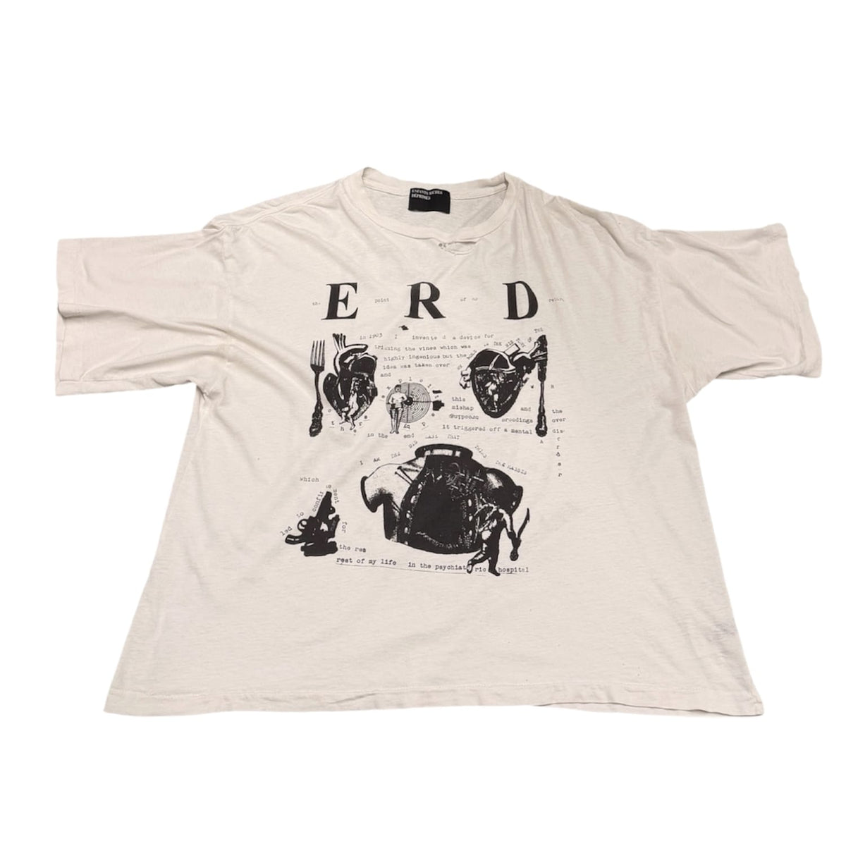 Enfants Riches Déprimés My Role In The War T-Shirt Faded White