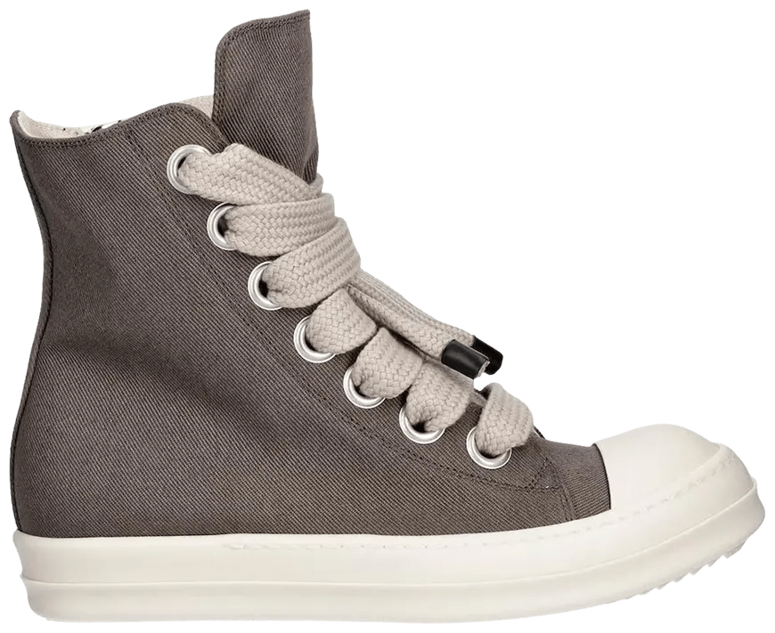Rick Owens DRKSHDW Scarpe Denim Jumbo Lace High Dust Milk