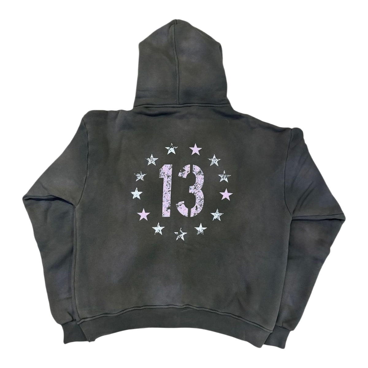 Thirteen Studios Star Hoodie Faded Charcoal