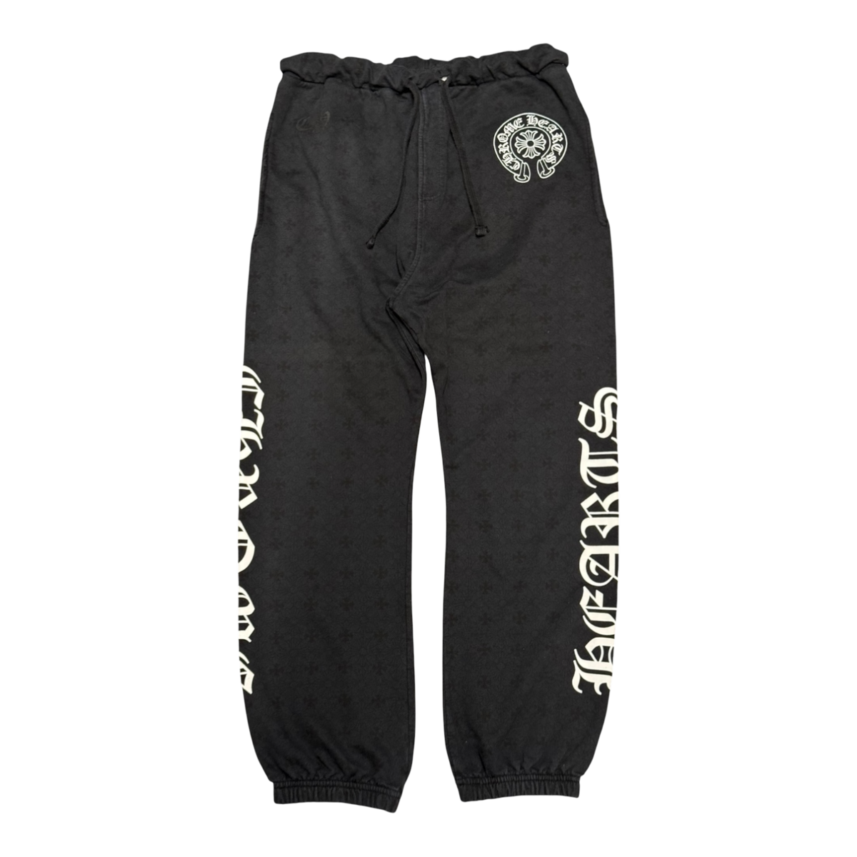 Chrome Hearts Plus Cross All Over Print Sweatpants Black