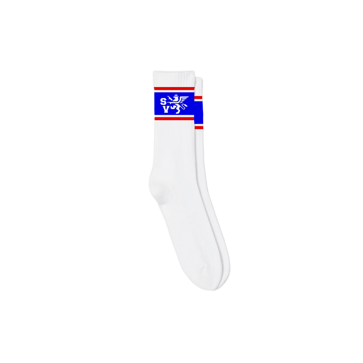 Saint Vanity Griffin Socks 2.0 Blue/Red Stripe