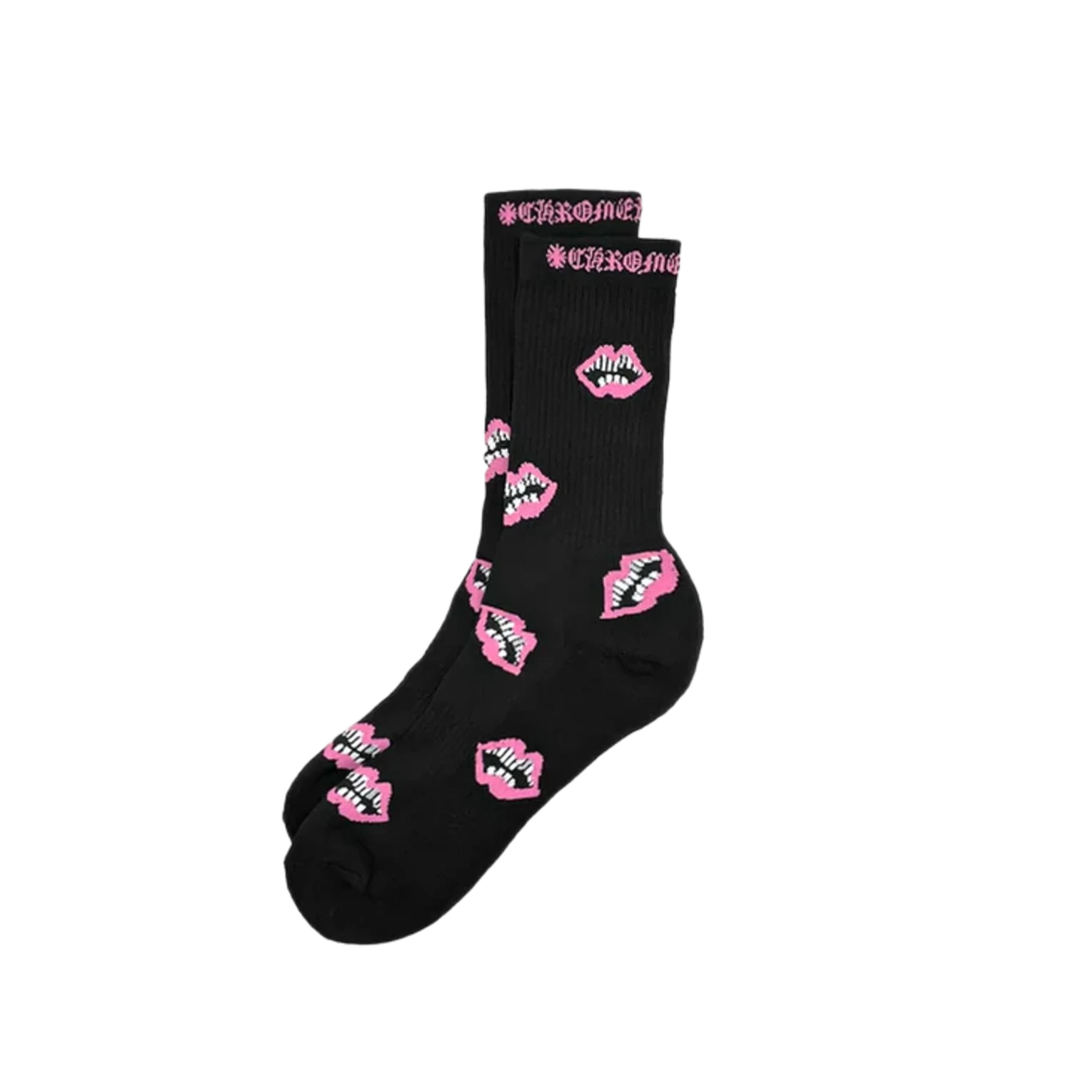 Chrome Heart Chomper Socks Black/Pink