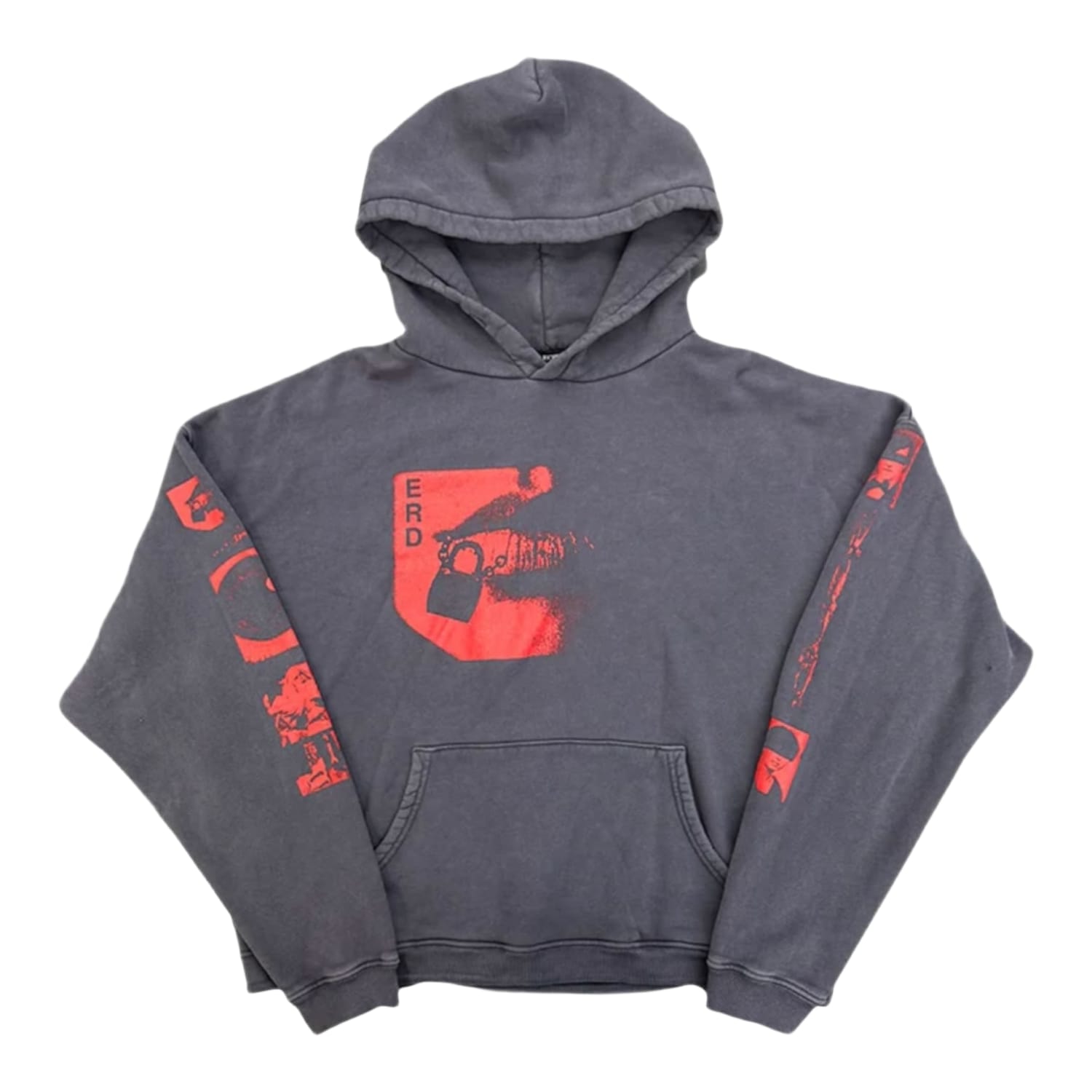Enfants Riches Déprimés Lips Hoodie Faded Burgundy