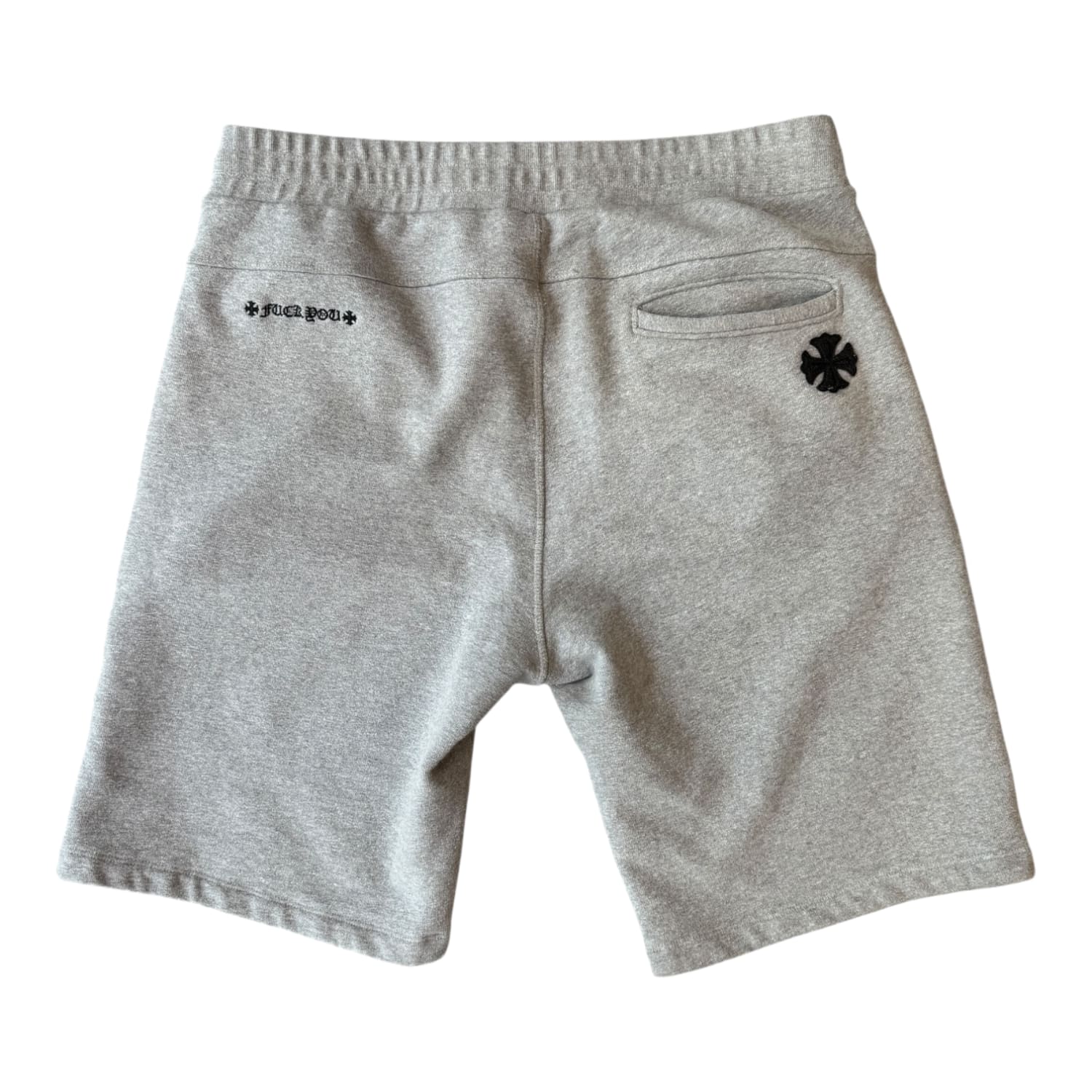 Chrome Hearts Y Not Dagger Patch Sweatshorts Grey