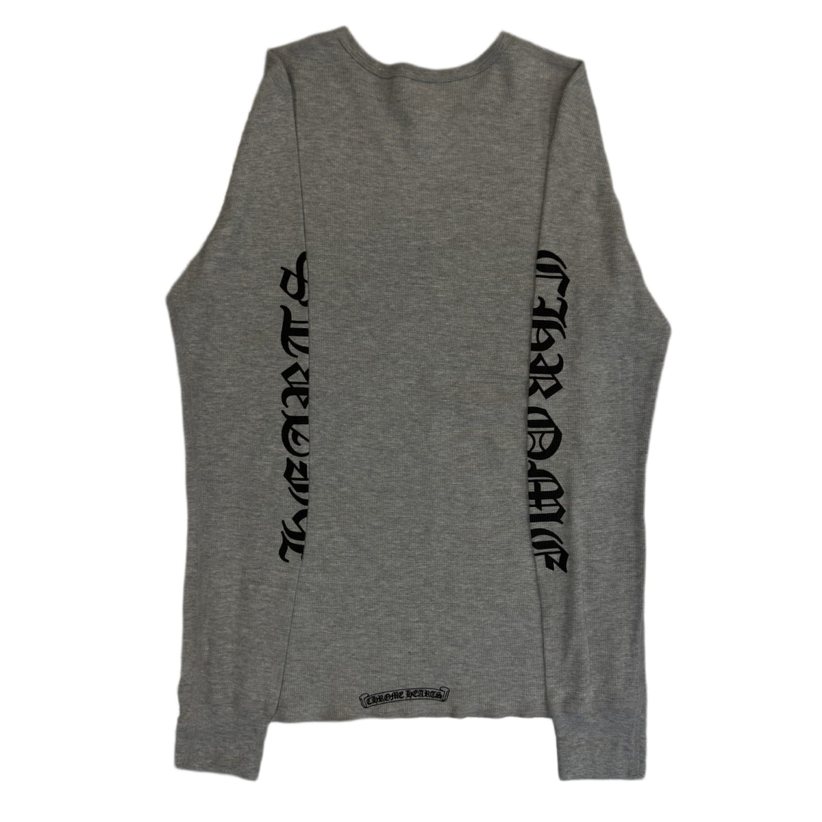 Chrome Hearts Scroll Logo L/S Thermal Grey