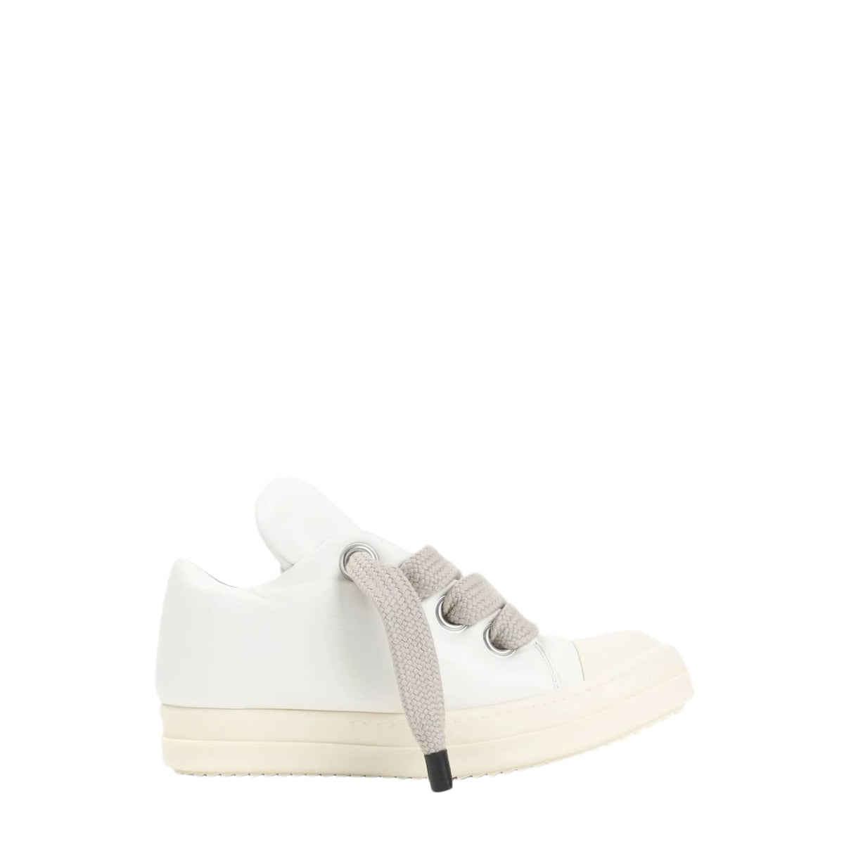 Rick Owens Mainline Leather Jumbo Lace Low Triple White