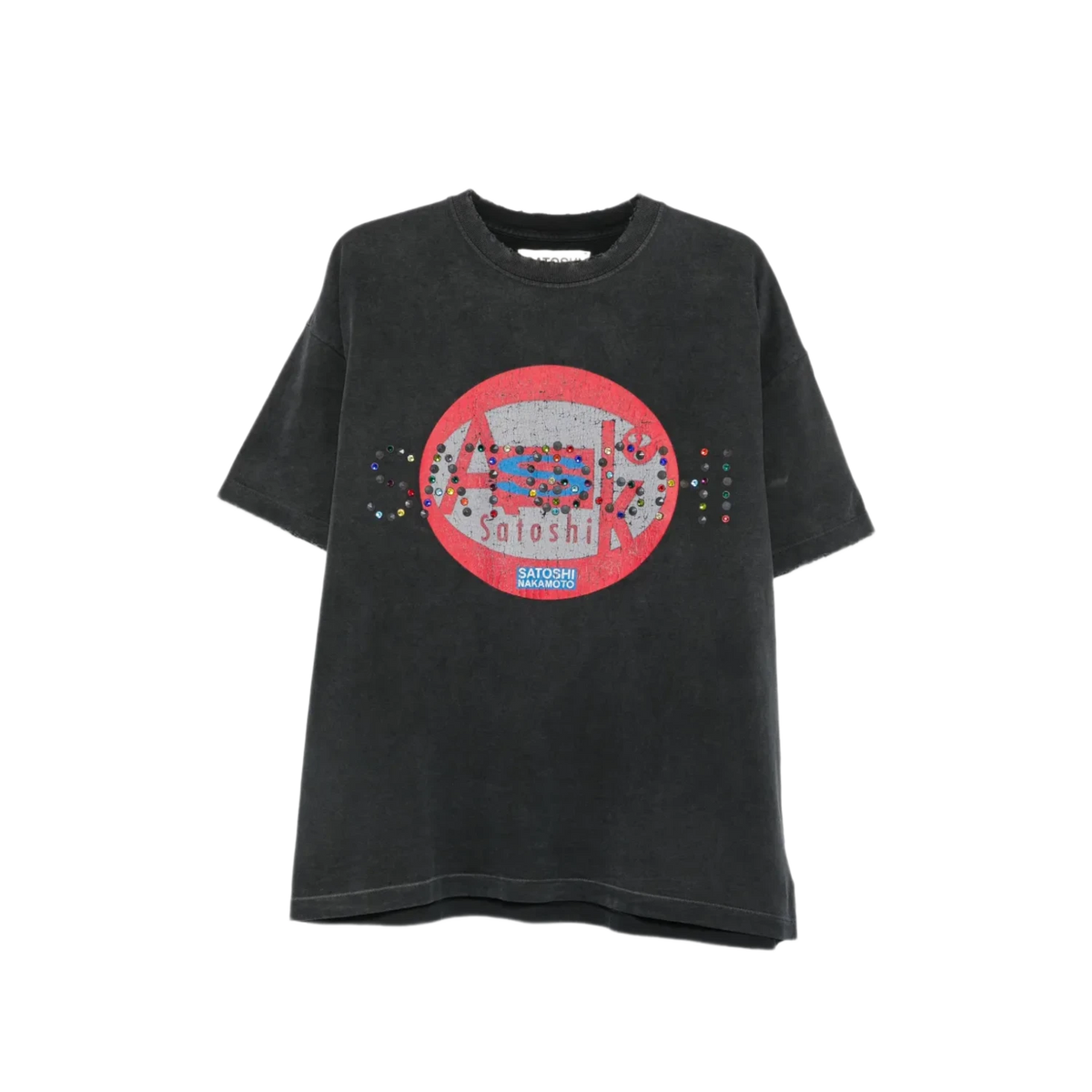 Satoshi Nakamoto Studded Logo Tee