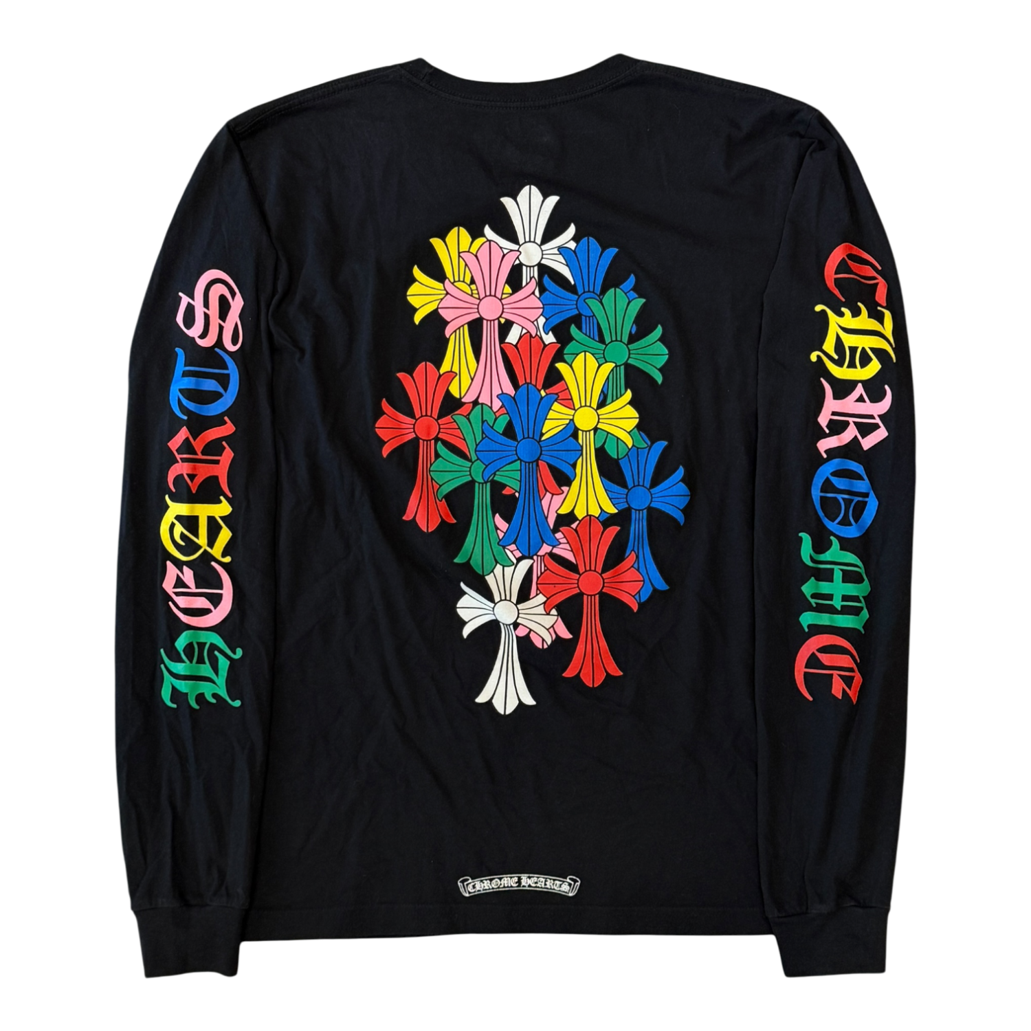 Chrome Hearts Multi Color Cross Cemetery L/S T-shirt Black
