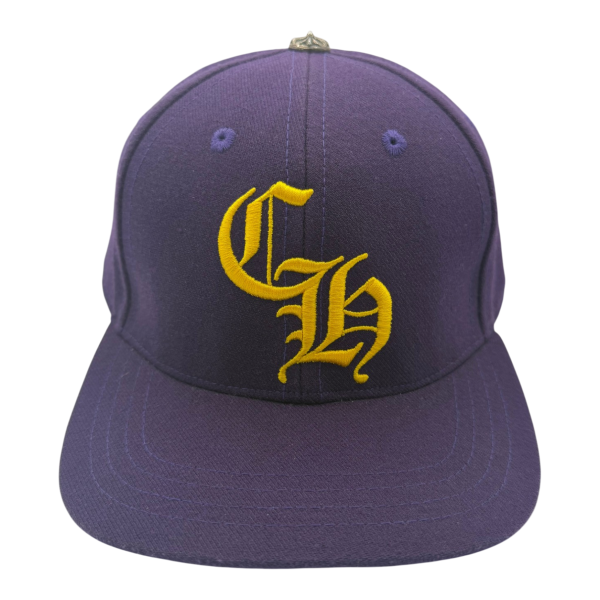 Chrome Hearts Fitted CH Baseball Cap Purple/Yellow