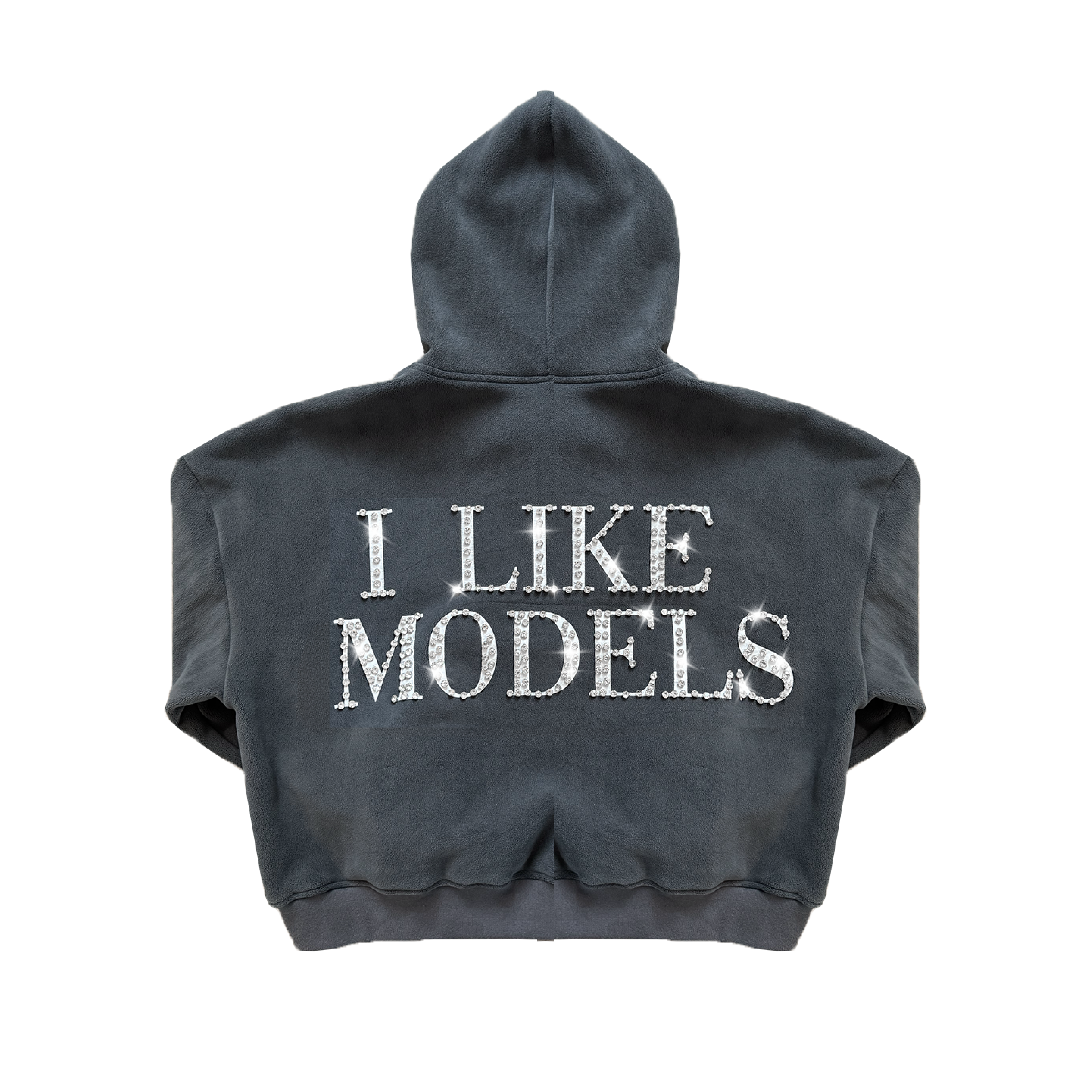 77 Studios Rhinestone Models Hoodie