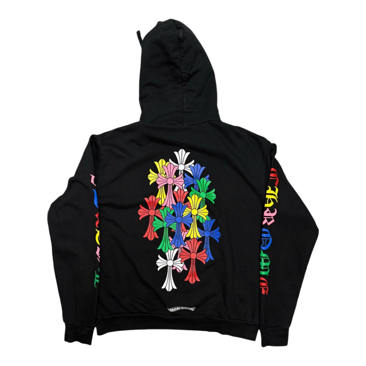 Chrome Hearts Multi Color Cross Cemetery Hoodie Black