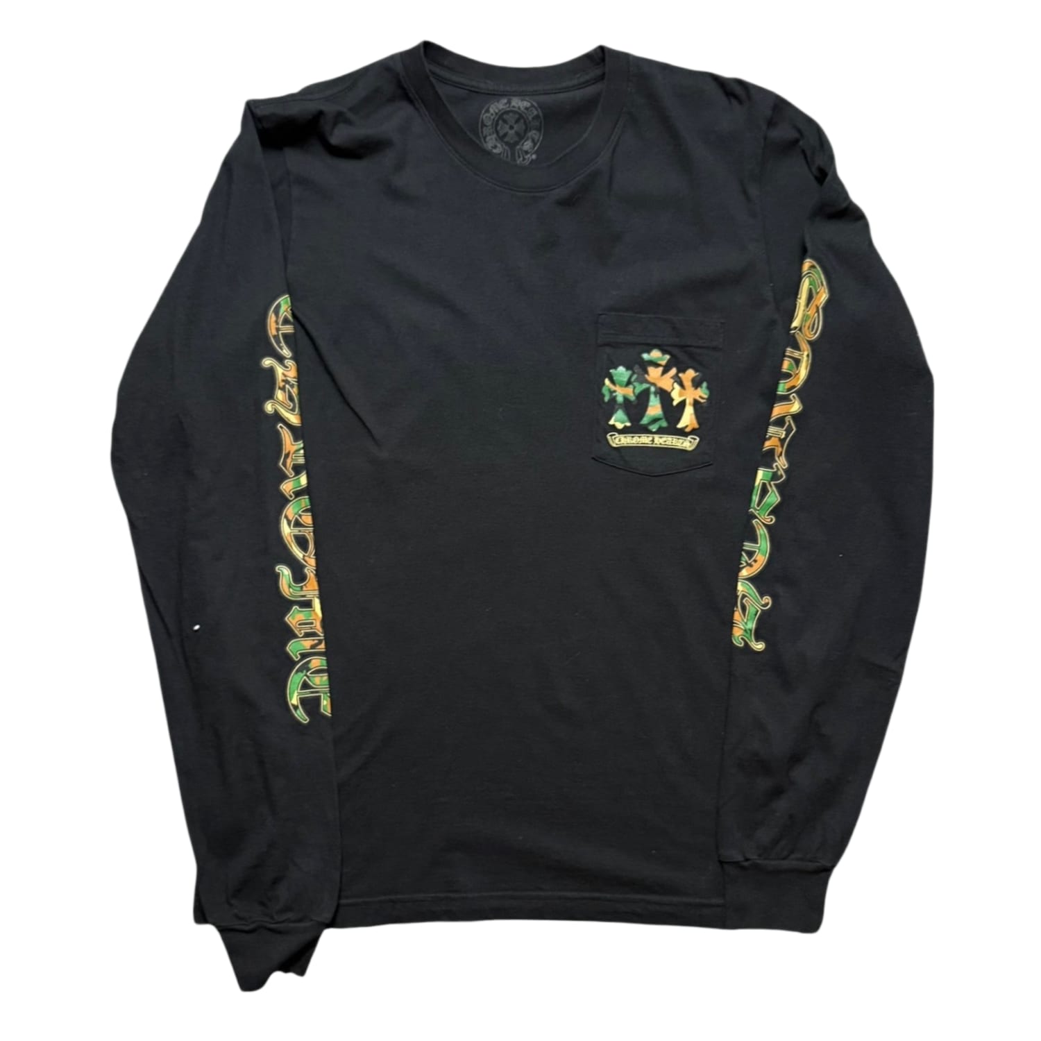 Chrome Hearts Triple Cross Camo L/S T-Shirt Black