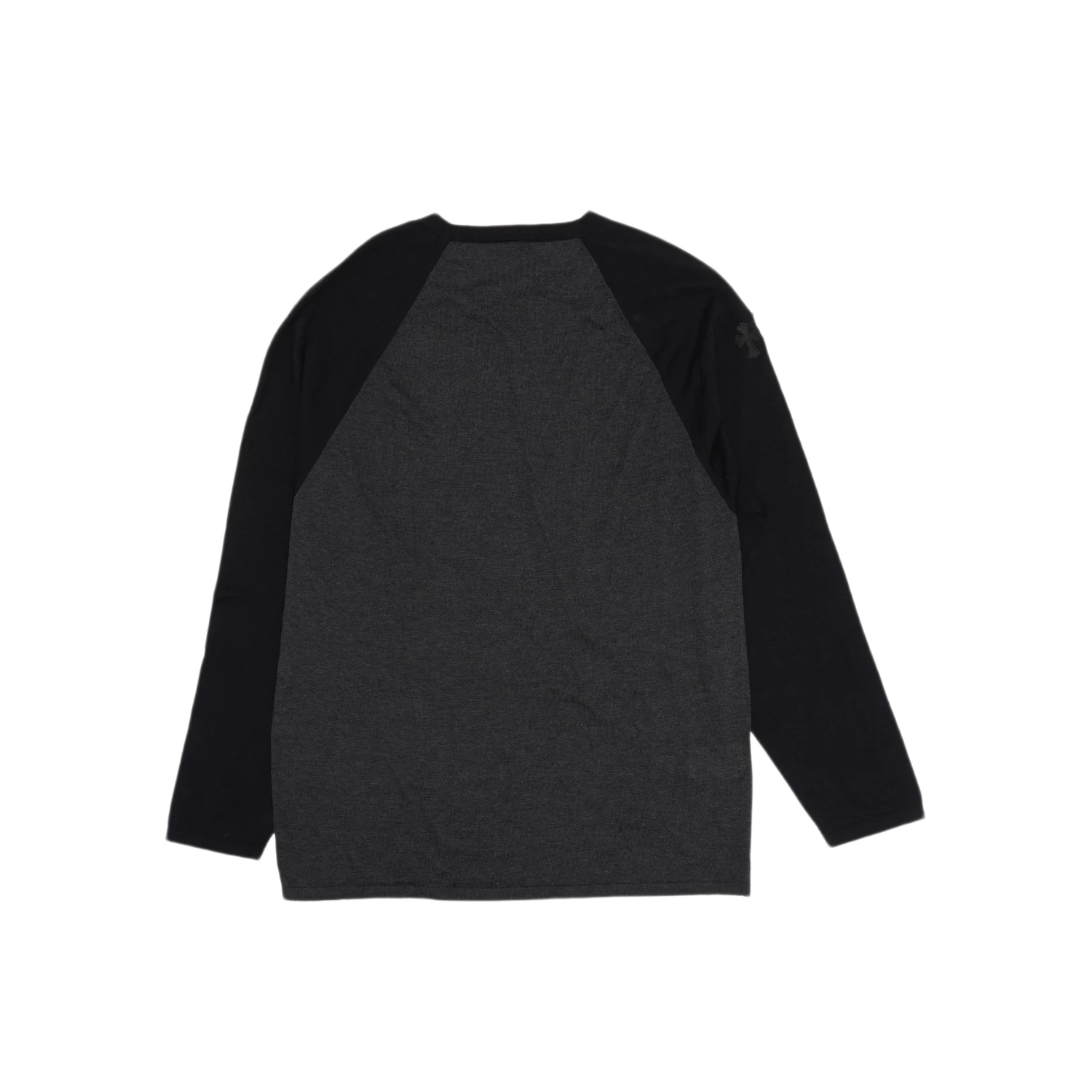 Chrome Hearts Silk Blend Cross Patch Long Sleeve Raglan T-Shirt